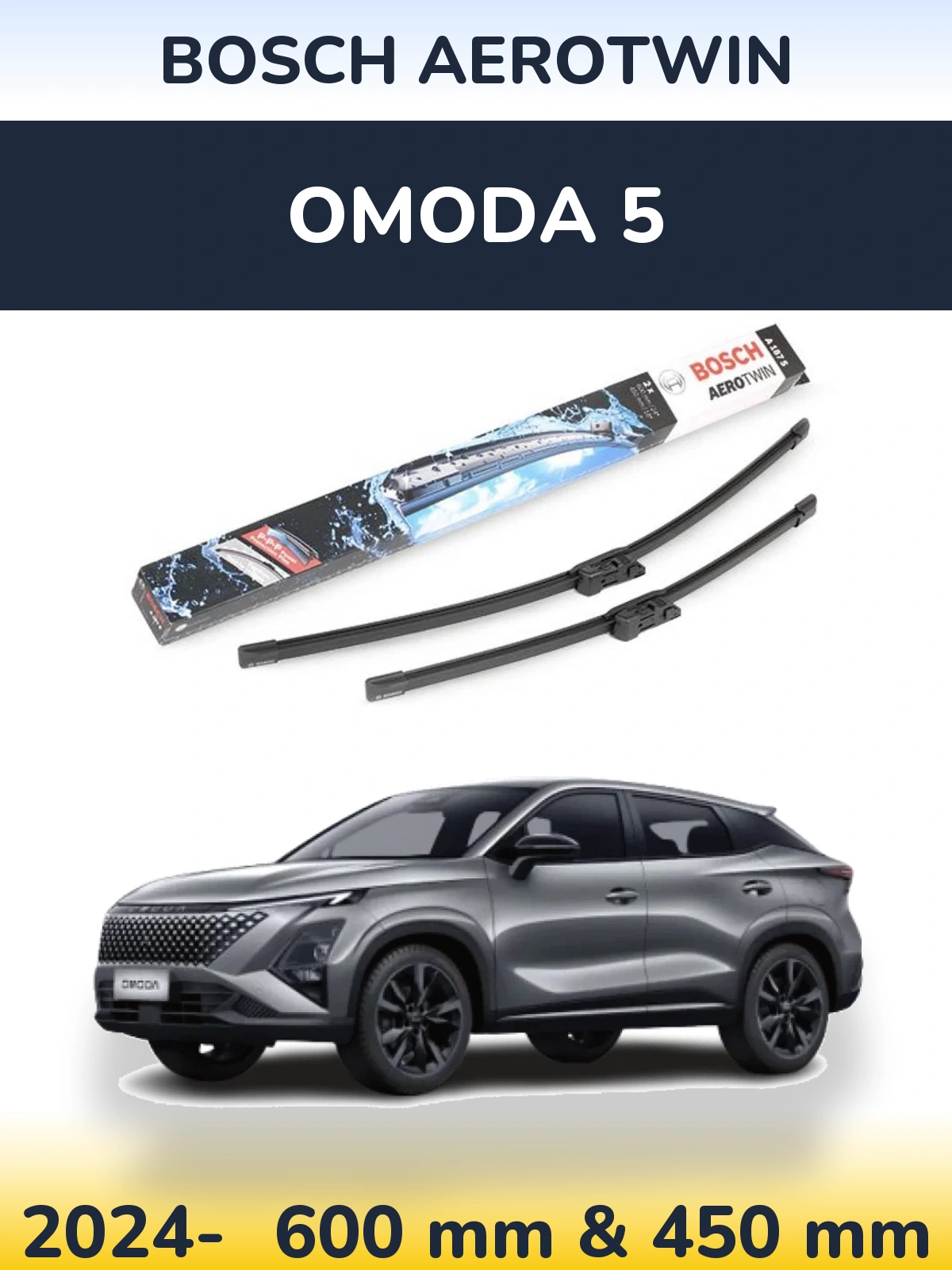 Torkarblad BOSCH AeroTwin för Omoda 5