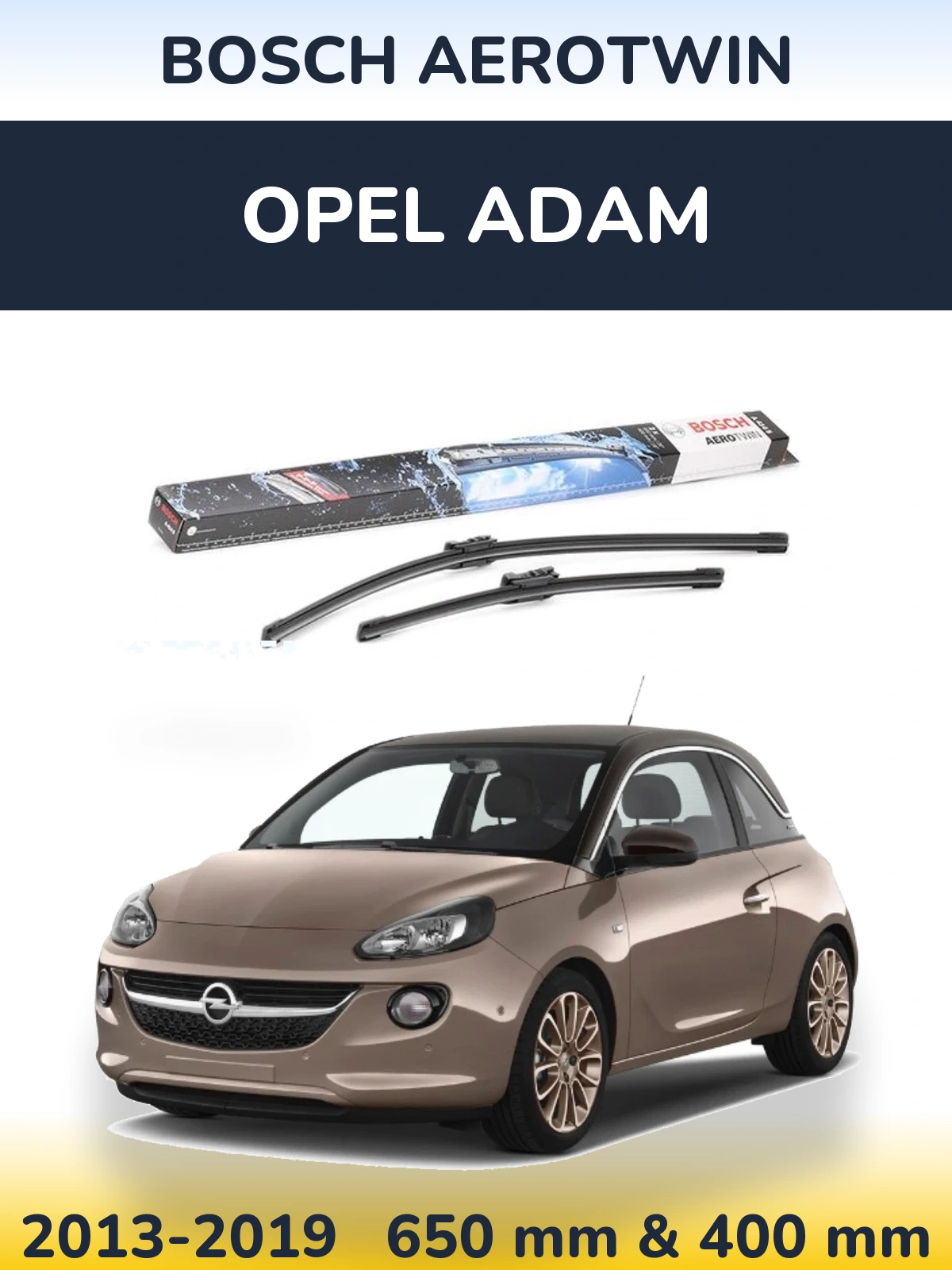 Torkarblad BOSCH AeroTwin för Opel Adam