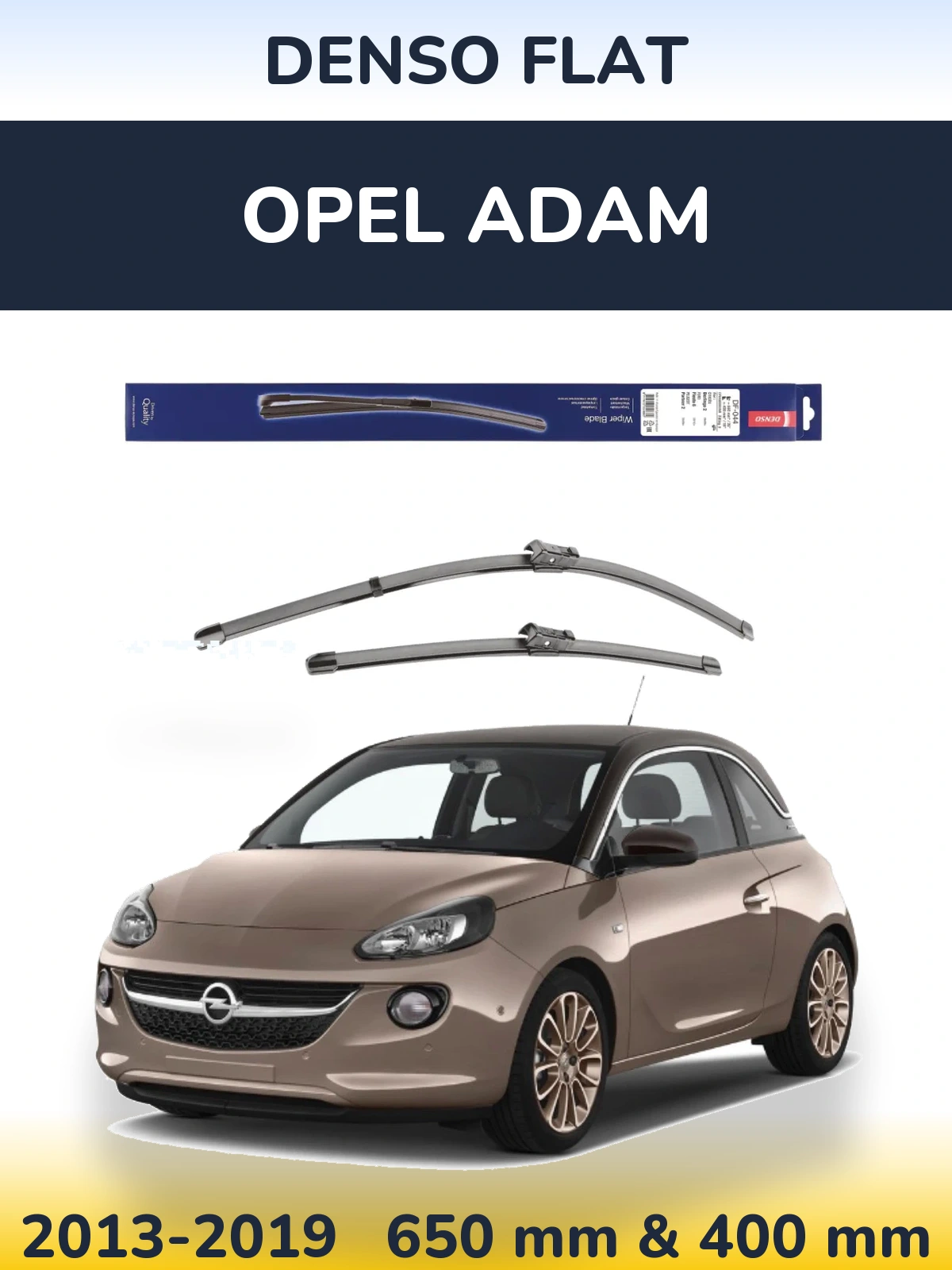 Torkarblad Denso Flat för Opel Adam