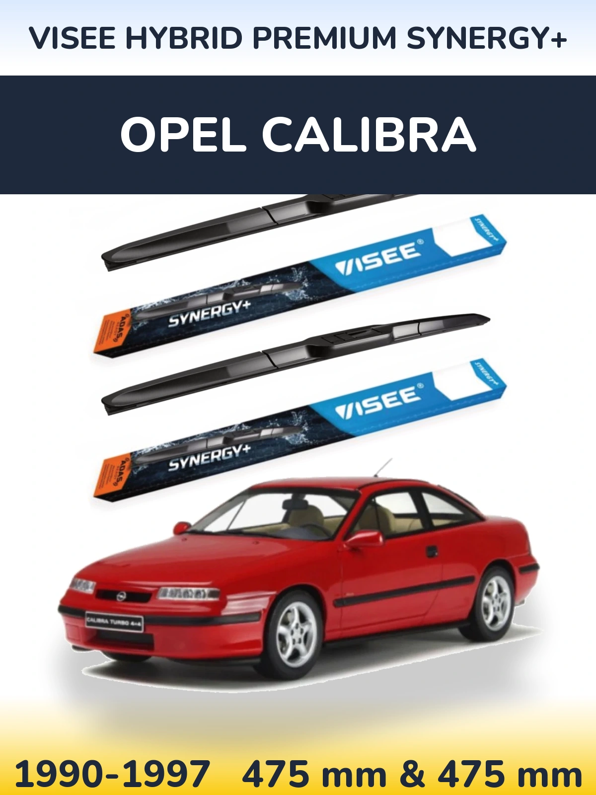 Torkarblad VISEE HYBRID PREMIUM SYNERGY+ för Opel Calibra