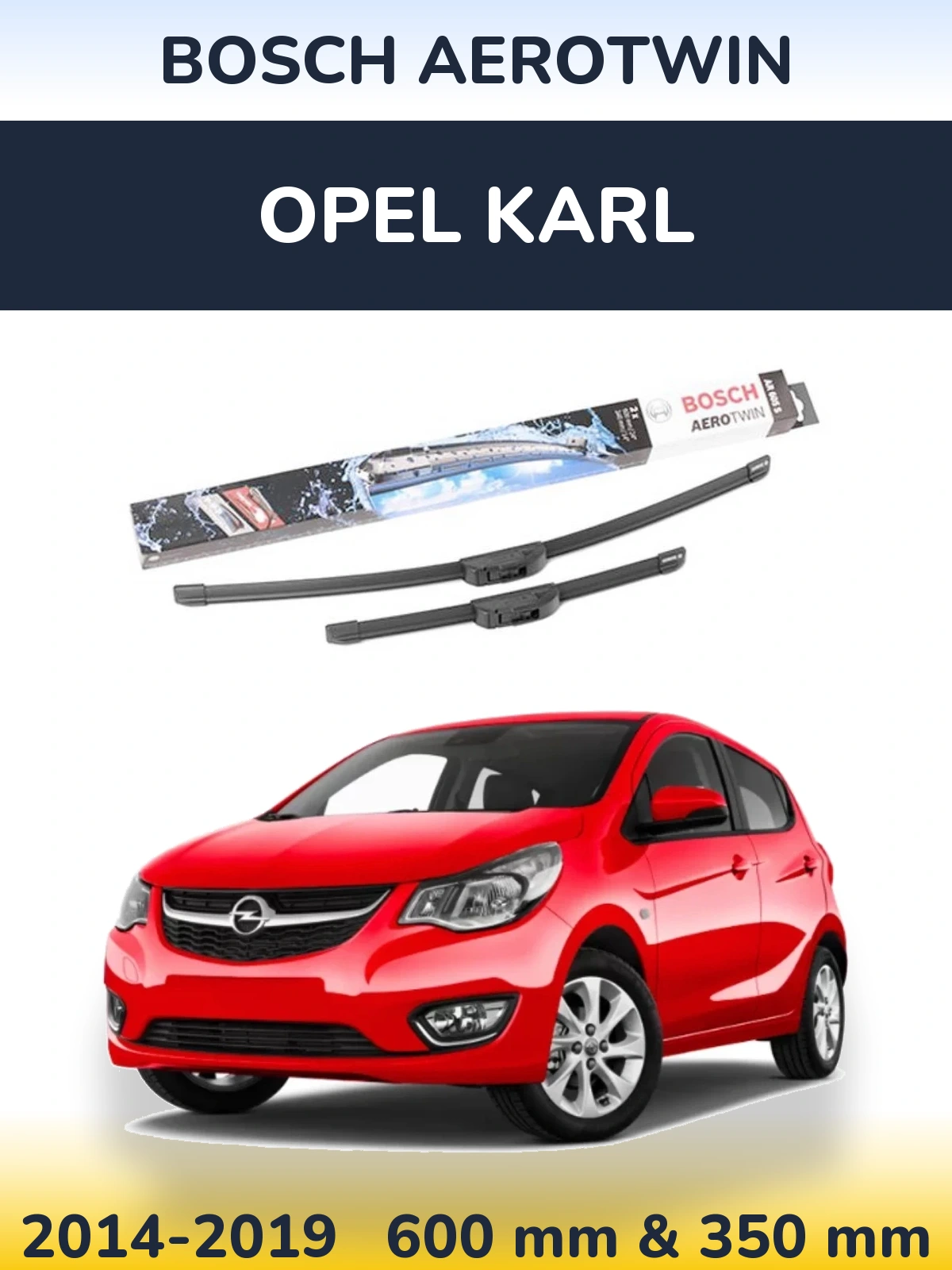 Torkarblad BOSCH AeroTwin för Opel Karl
