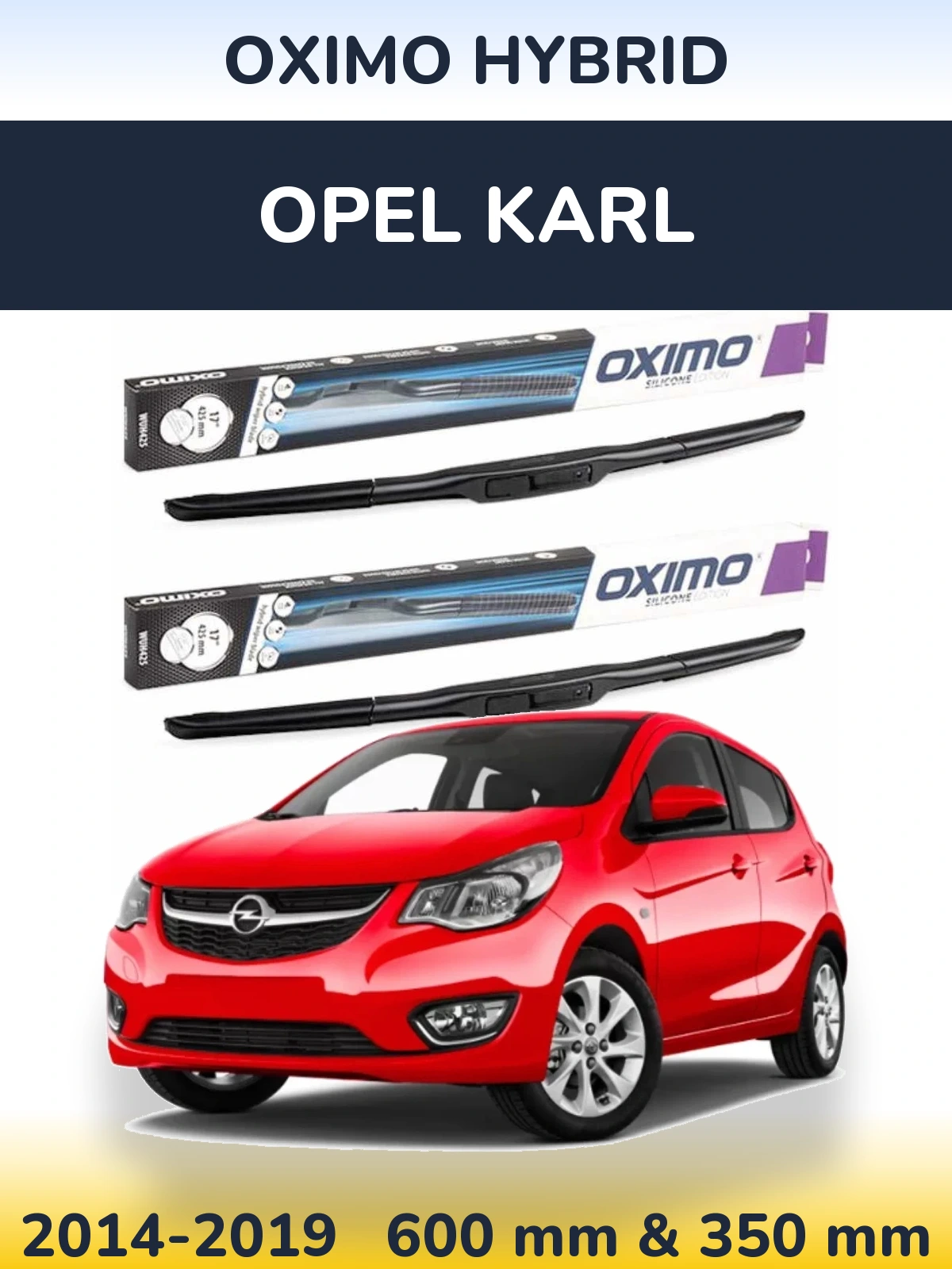 Torkarblad Oximo Hybrid för Opel Karl