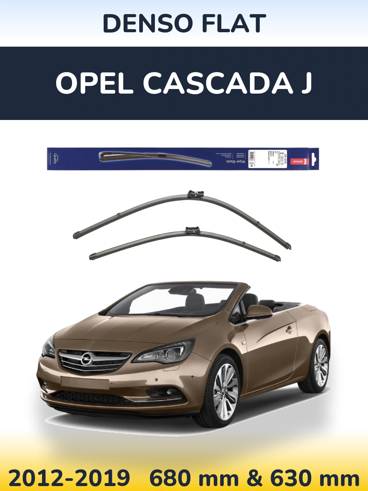 Torkarblad Denso Flat för Opel Cascada J
