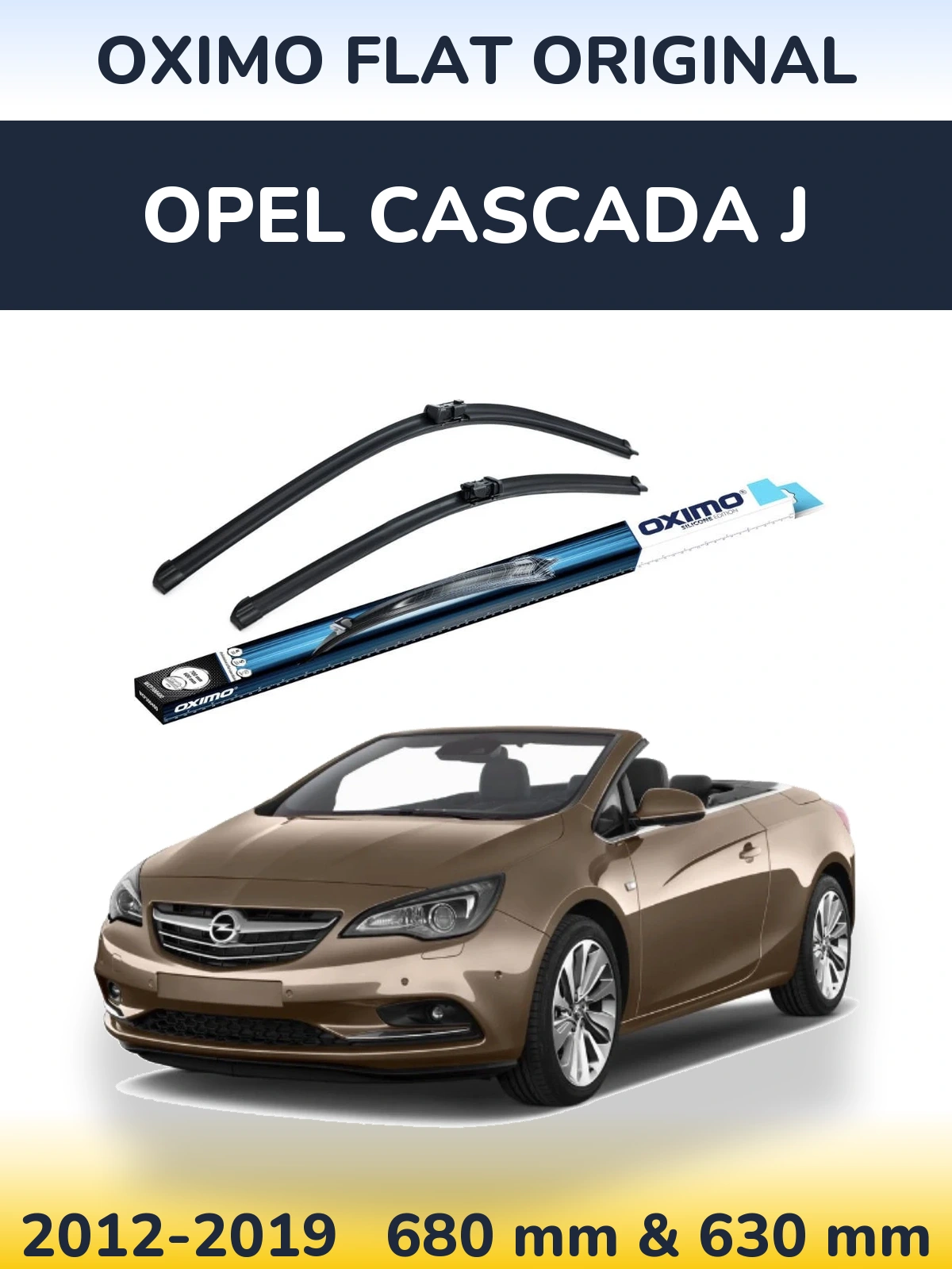 Torkarblad Oximo Flat Original för Opel Cascada J