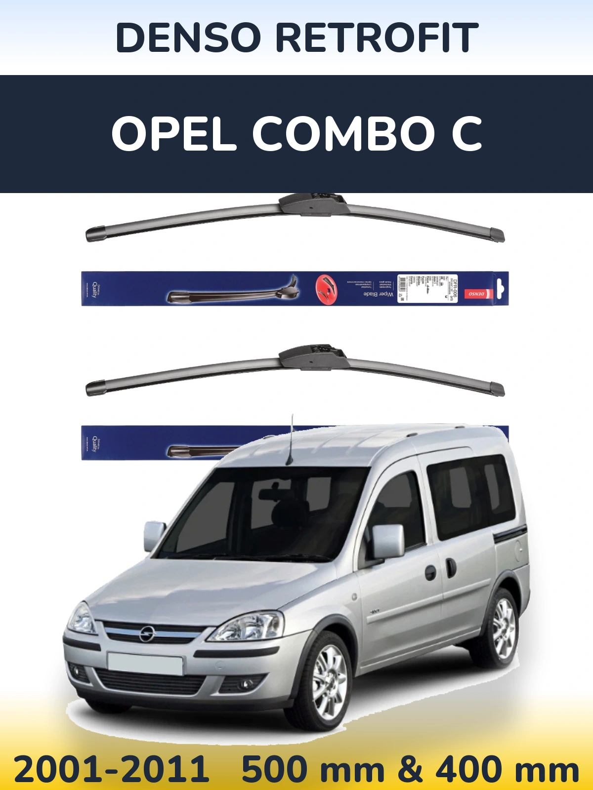 Torkarblad Denso Retrofit för Opel Combo C