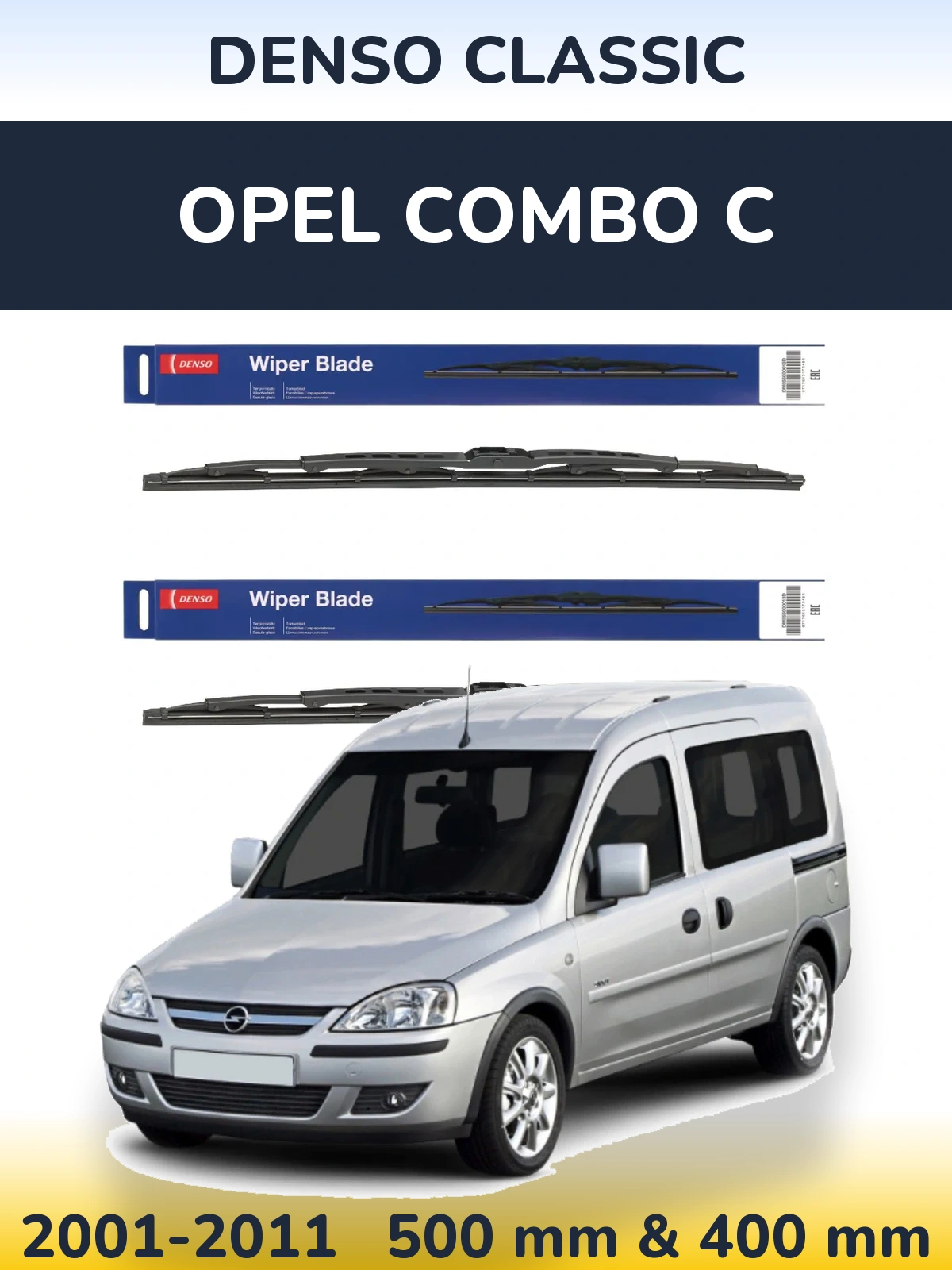 Torkarblad Denso Classic för Opel Combo C
