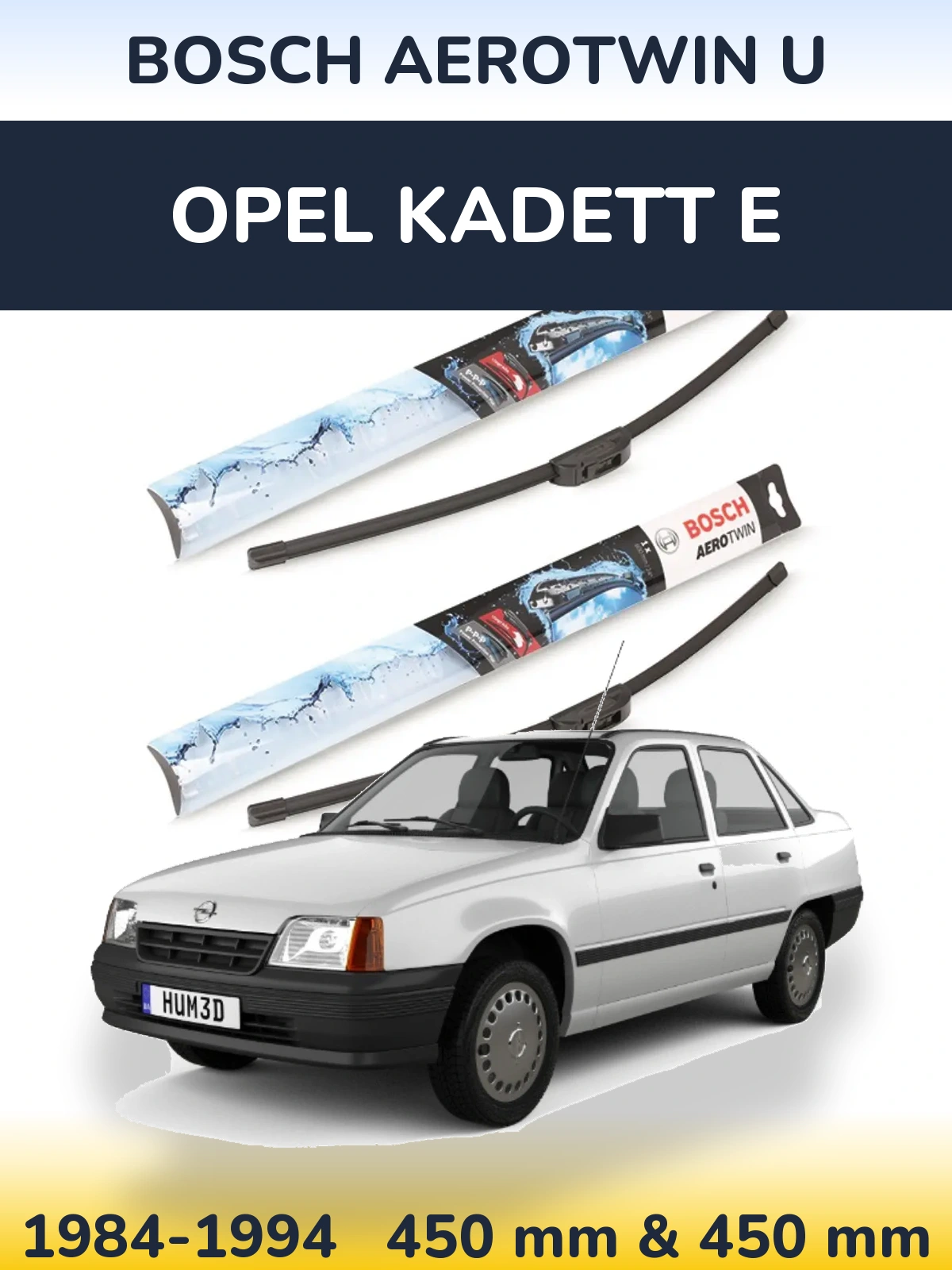 Torkarblad BOSCH AeroTwin U för Opel Kadett E