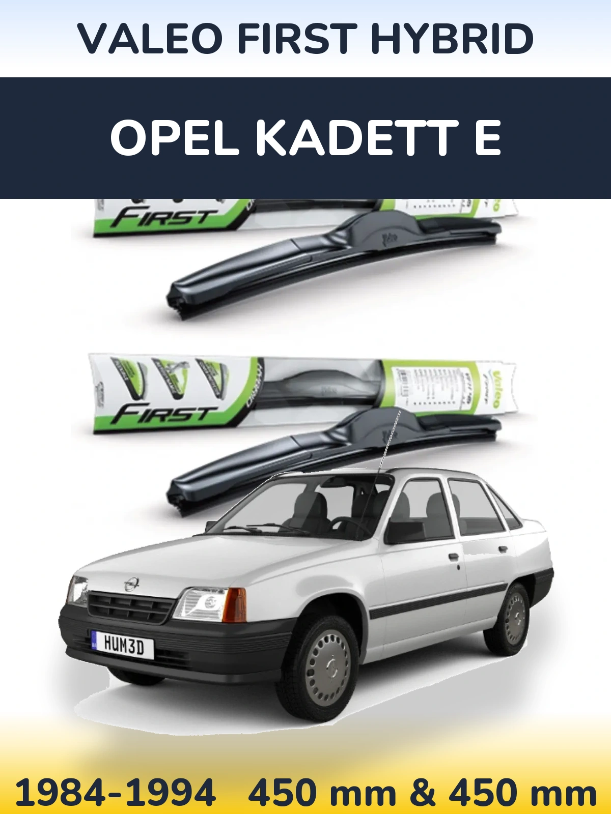 Torkarblad Valeo First Hybrid för Opel Kadett E