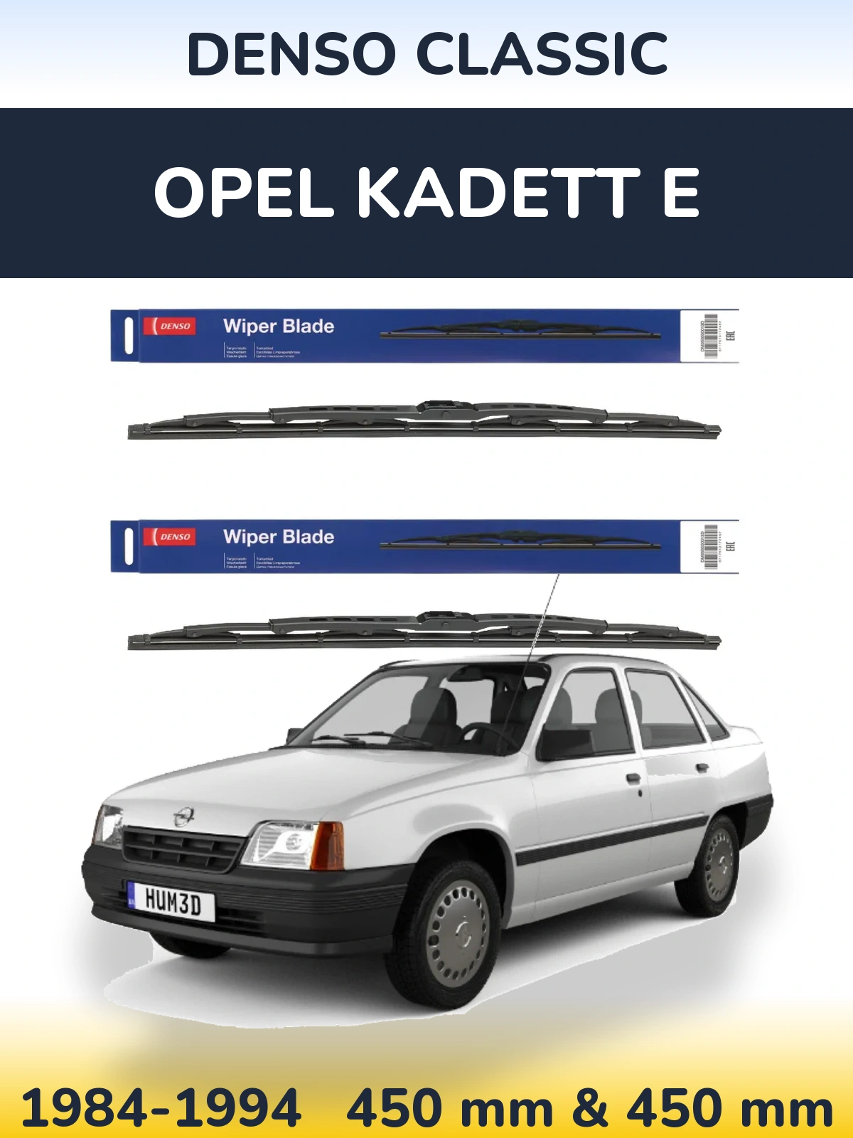 Torkarblad Denso Classic för Opel Kadett E