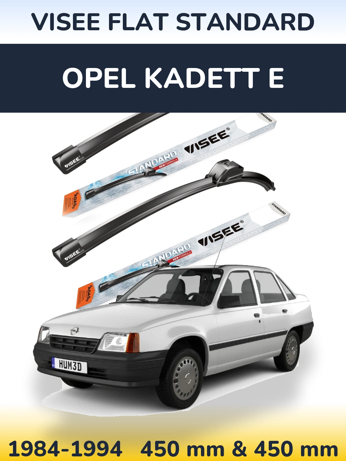 Torkarblad VISEE FLAT STANDARD för Opel Kadett E