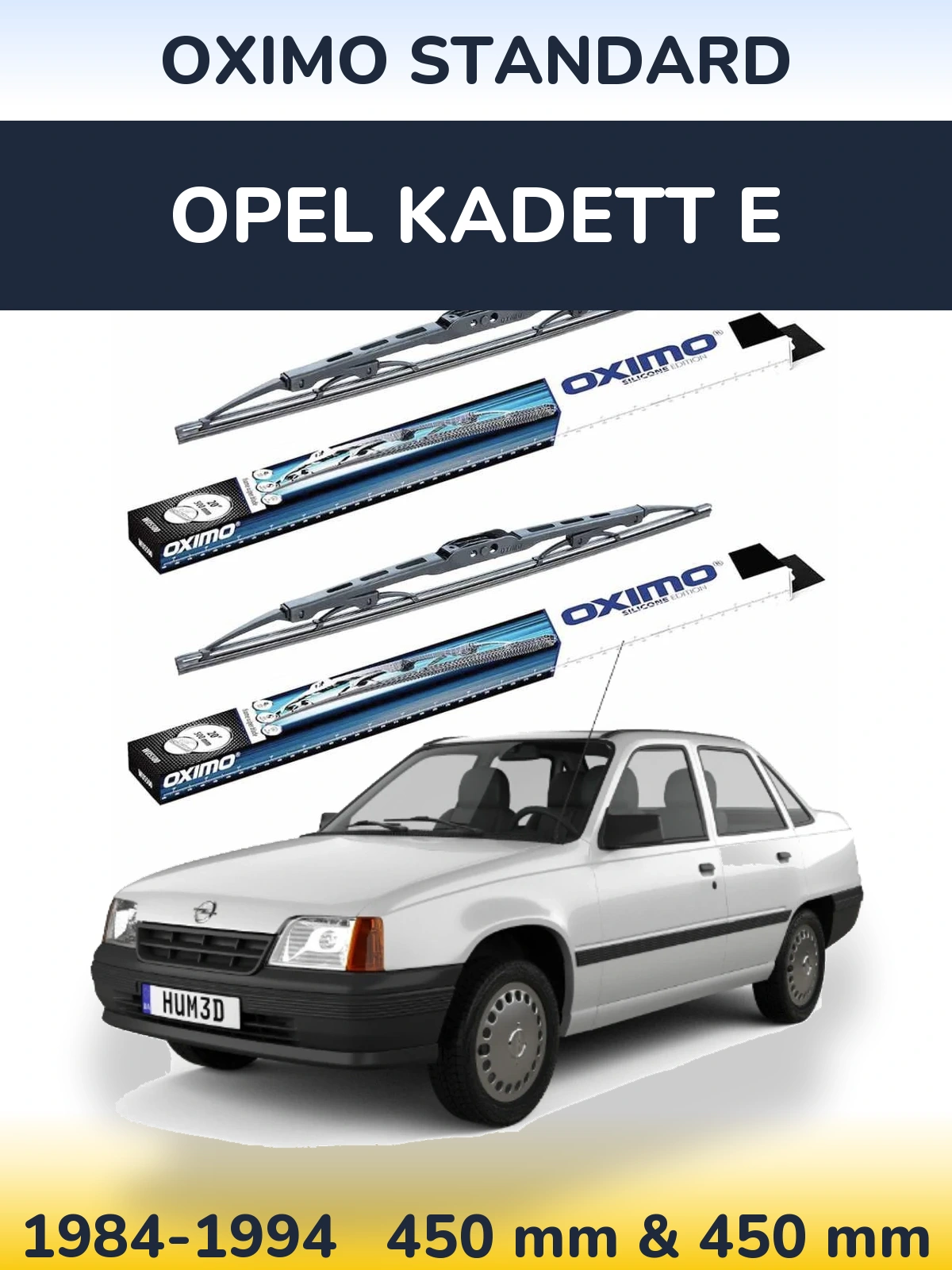 Torkarblad Oximo Standard för Opel Kadett E
