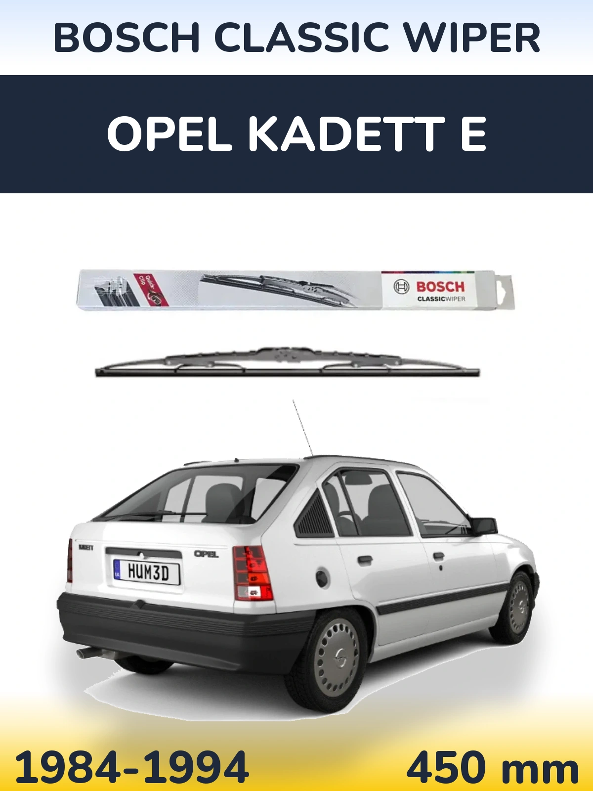 Torkarblad BOSCH Classic Wiper för Opel Kadett E