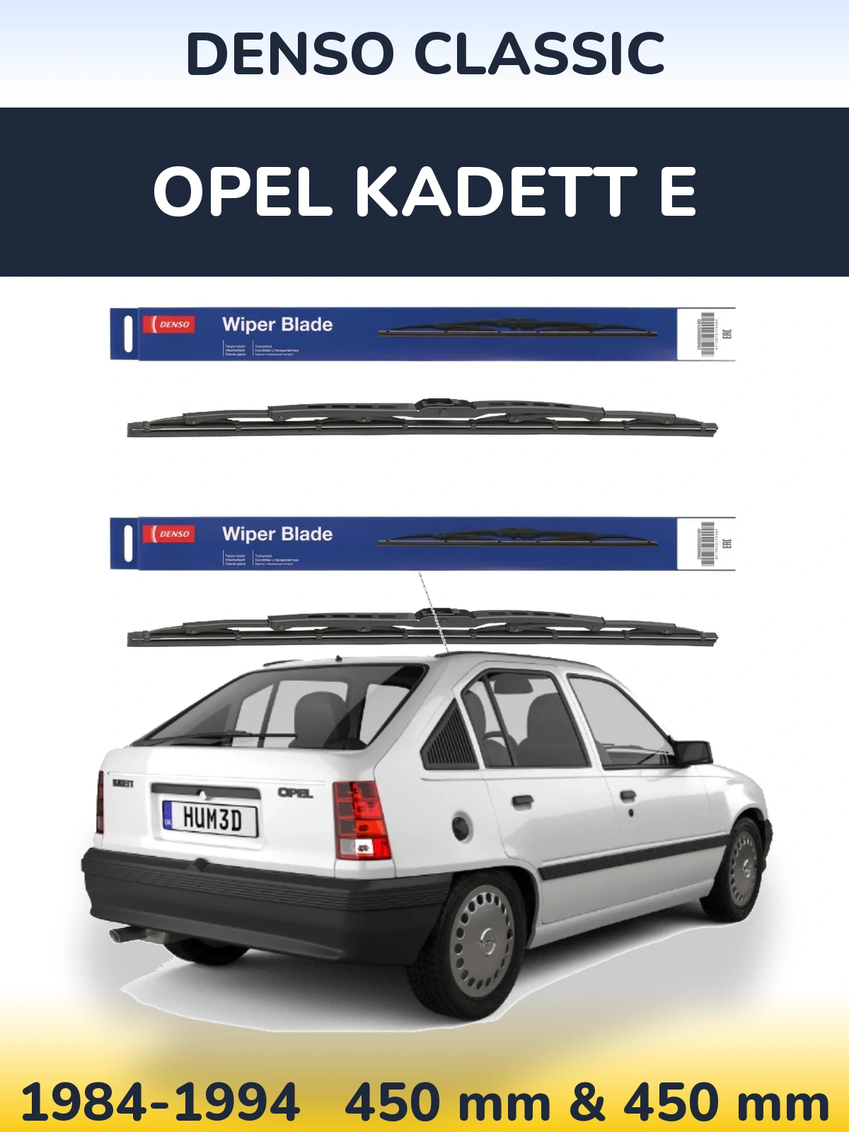 Torkarblad Denso Classic för Opel Kadett E