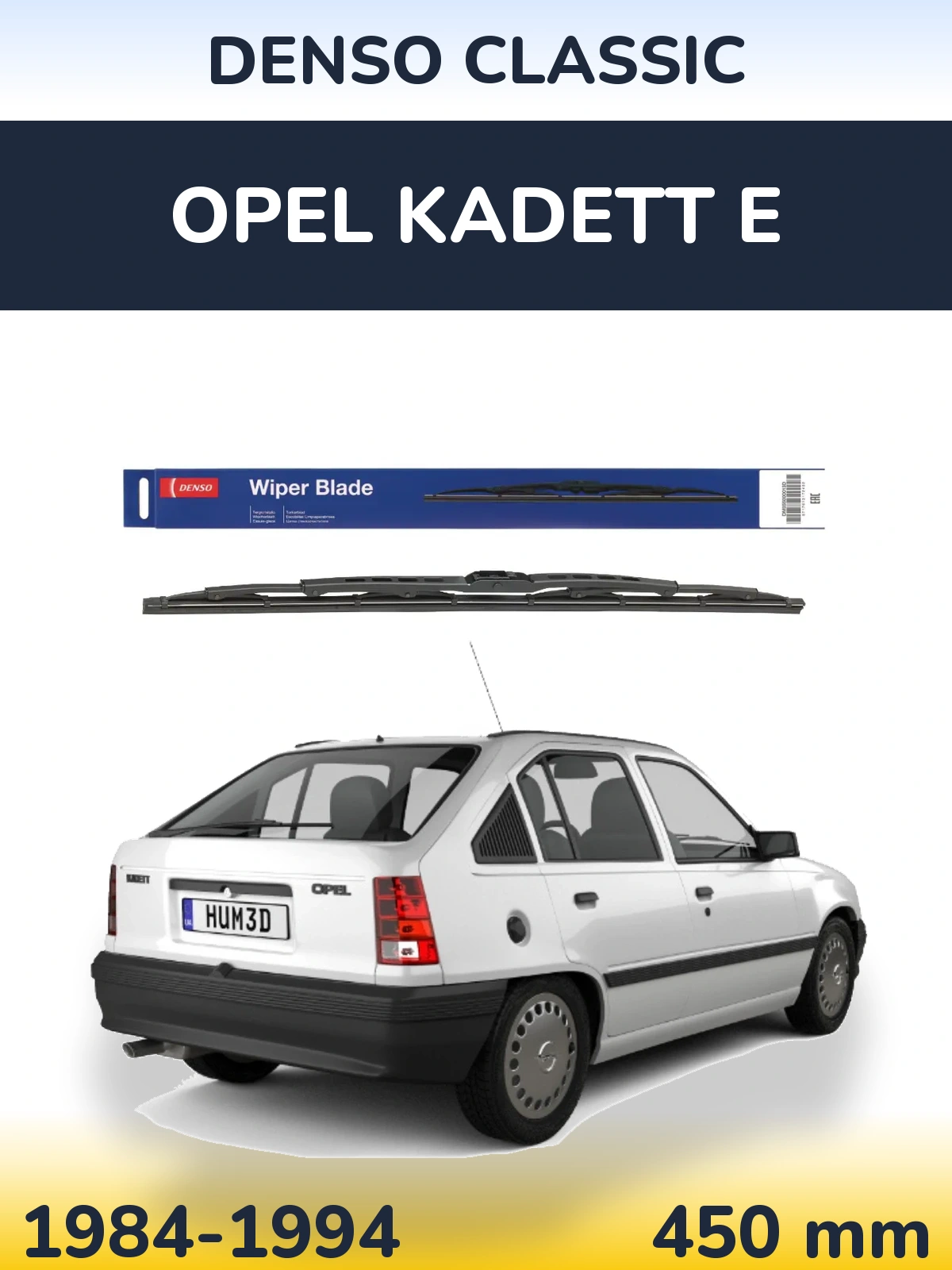 Torkarblad Denso Classic för Opel Kadett E