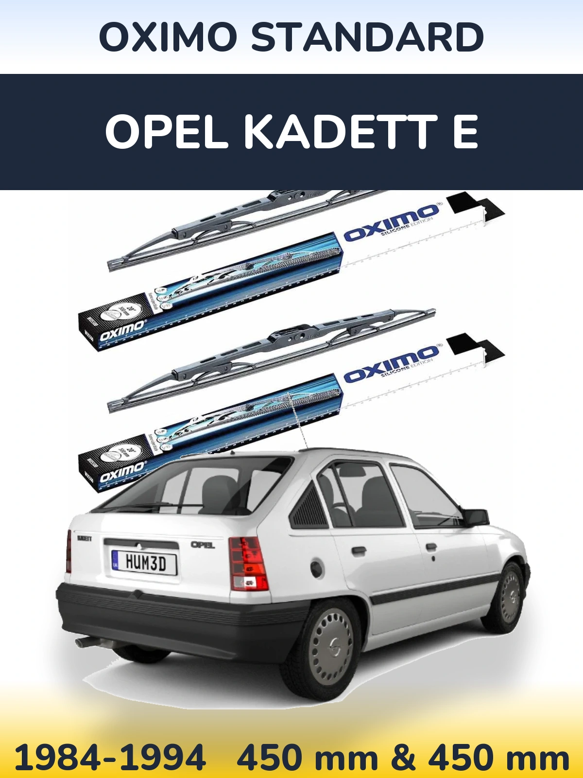 Torkarblad Oximo Standard för Opel Kadett E