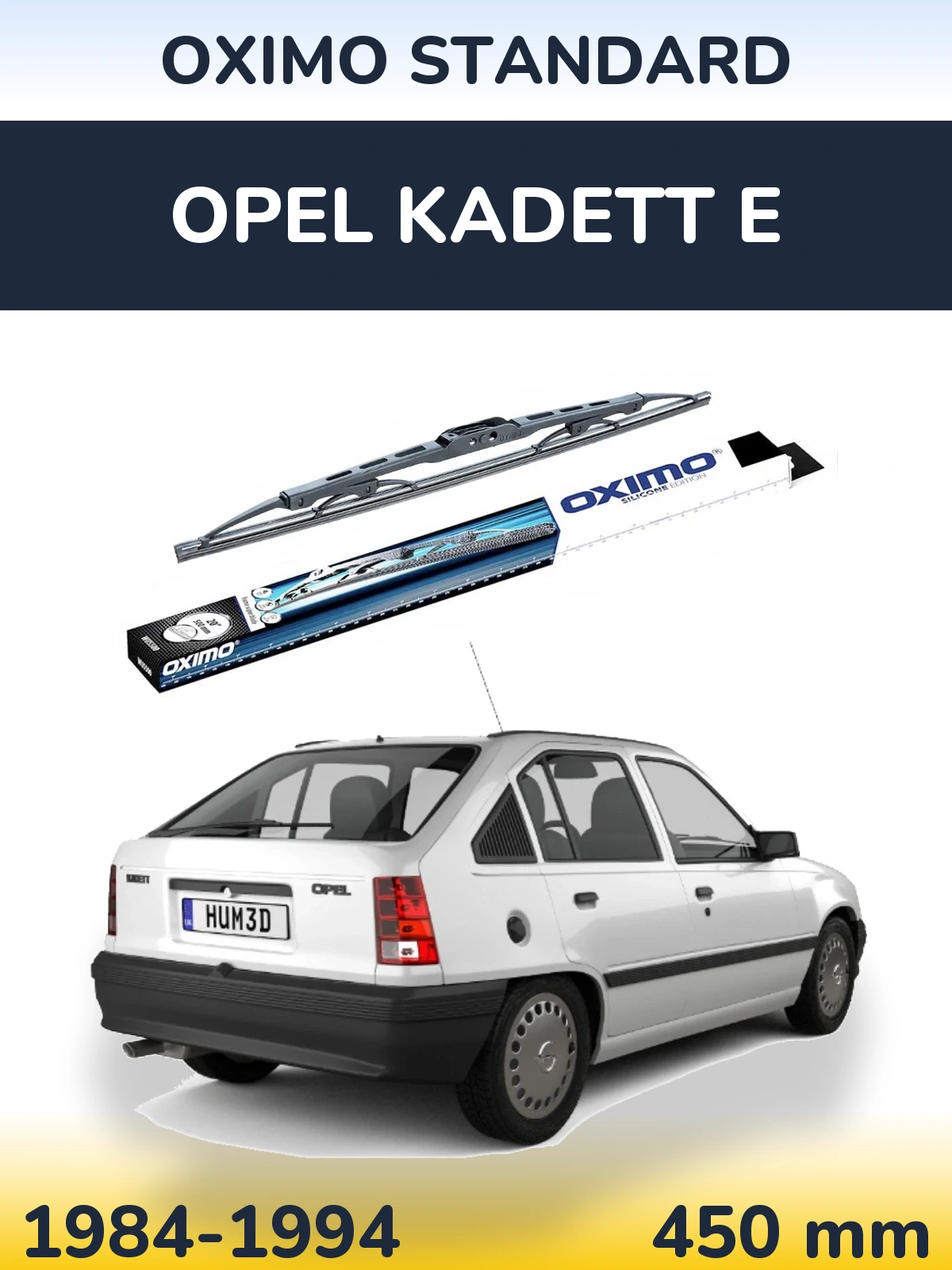 Torkarblad Oximo Standard för Opel Kadett E