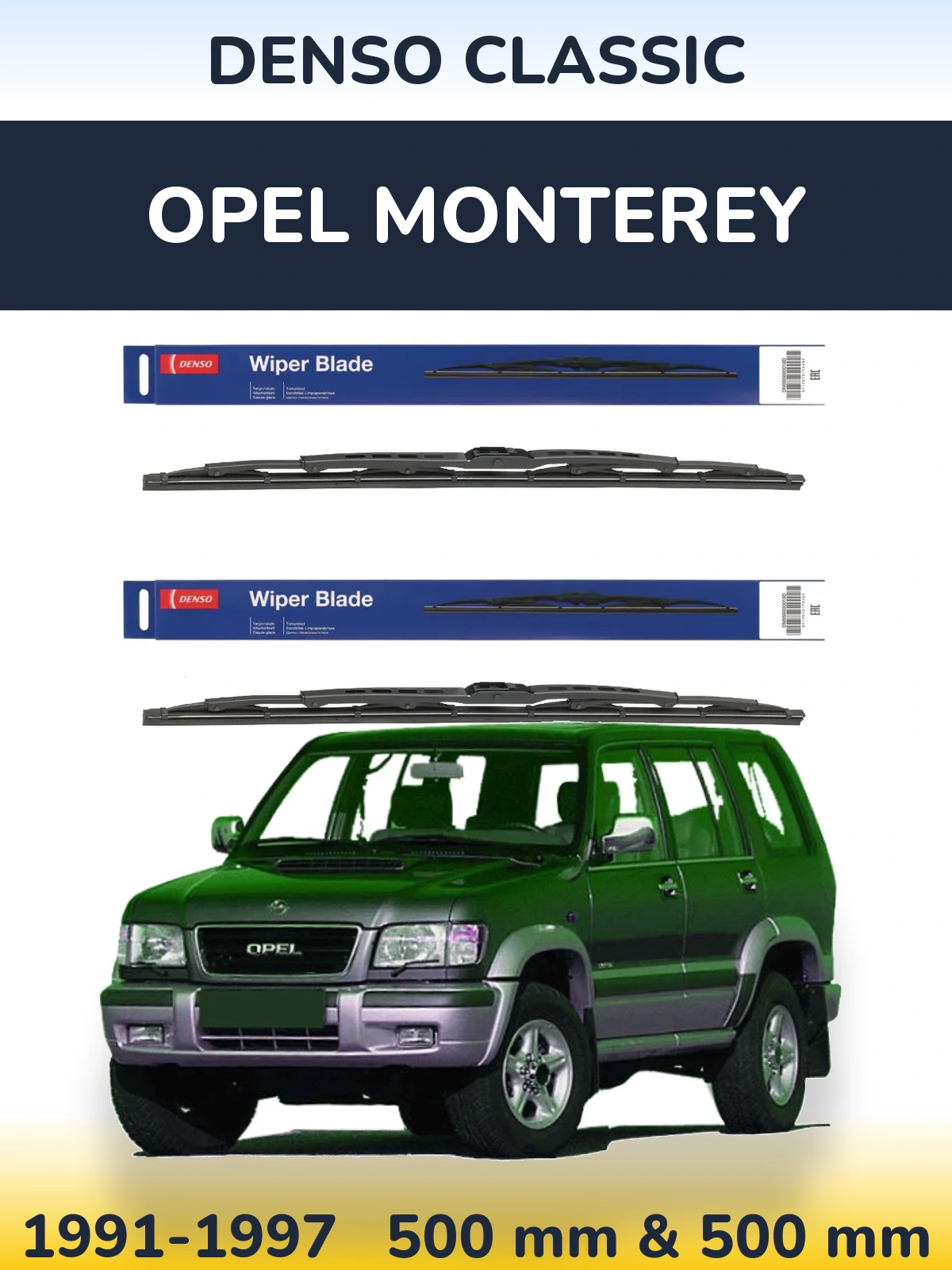 Torkarblad Denso Classic för Opel Monterey
