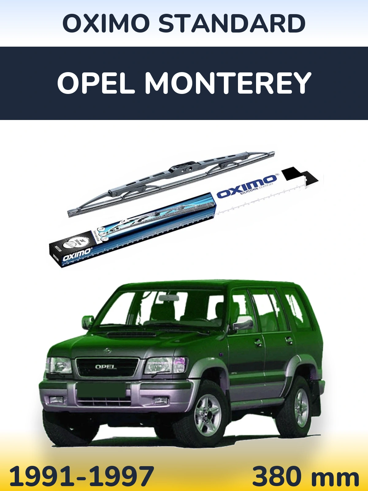 Torkarblad Oximo Standard för Opel Monterey