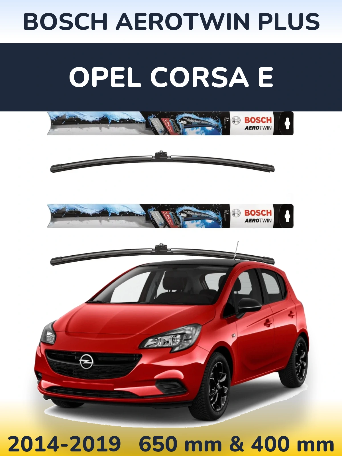 Torkarblad BOSCH AeroTwin Plus för Opel Corsa E