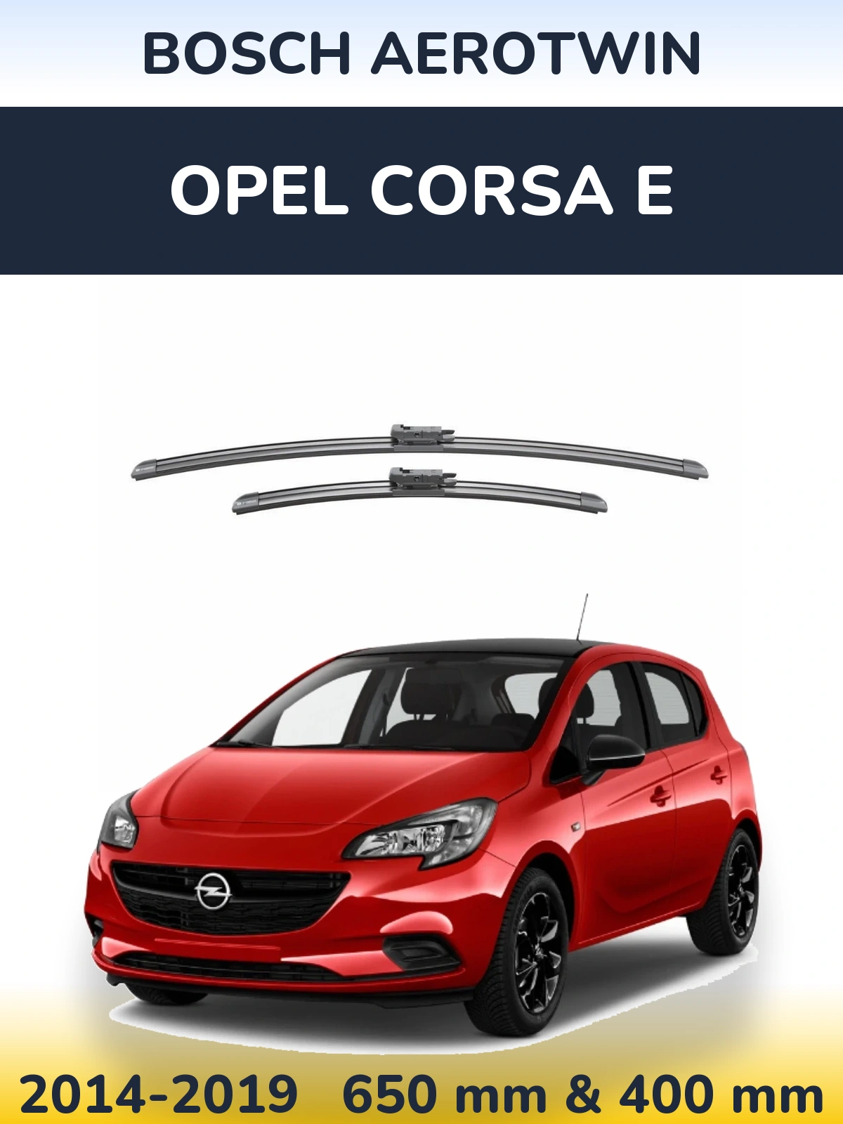 Torkarblad BOSCH AeroTwin för Opel Corsa E