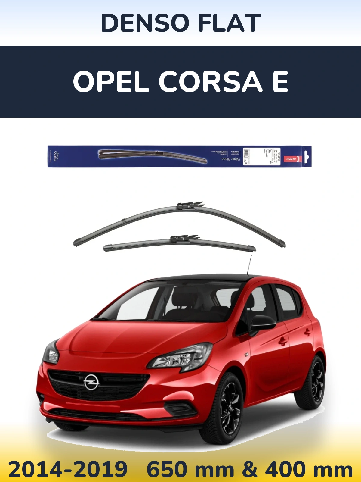 Torkarblad Denso Flat för Opel Corsa E