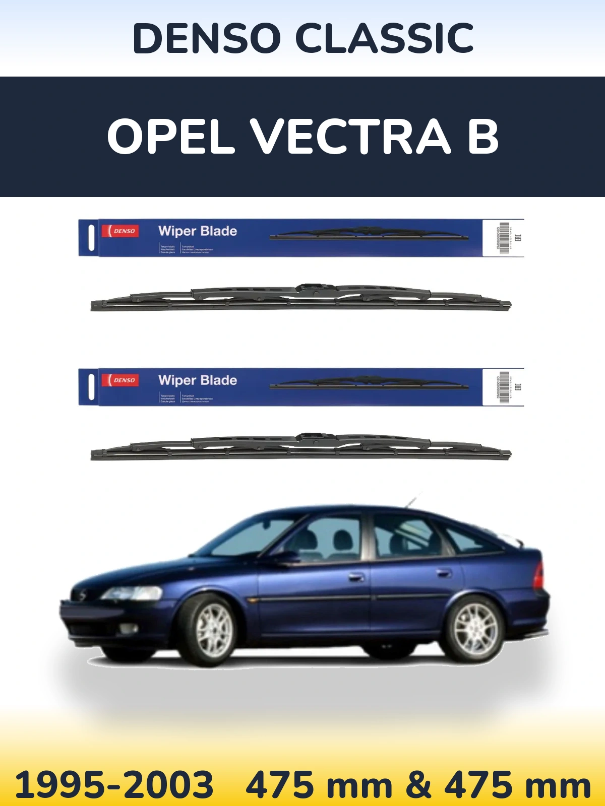 Torkarblad Denso Classic för Opel Vectra B