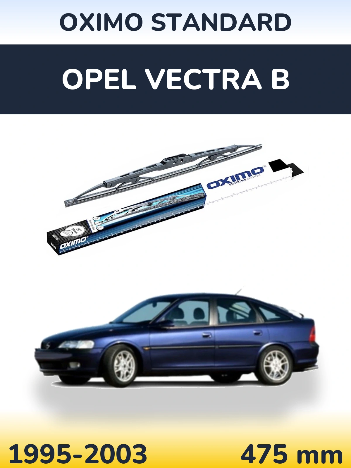 Torkarblad Oximo Standard för Opel Vectra B