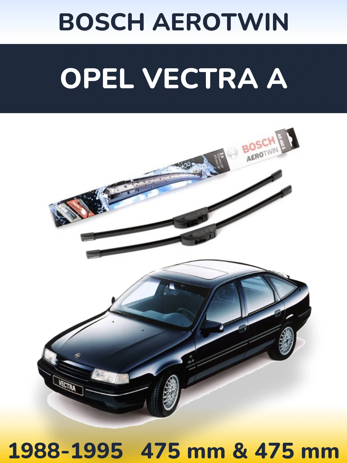 Torkarblad BOSCH AeroTwin för Opel Vectra A
