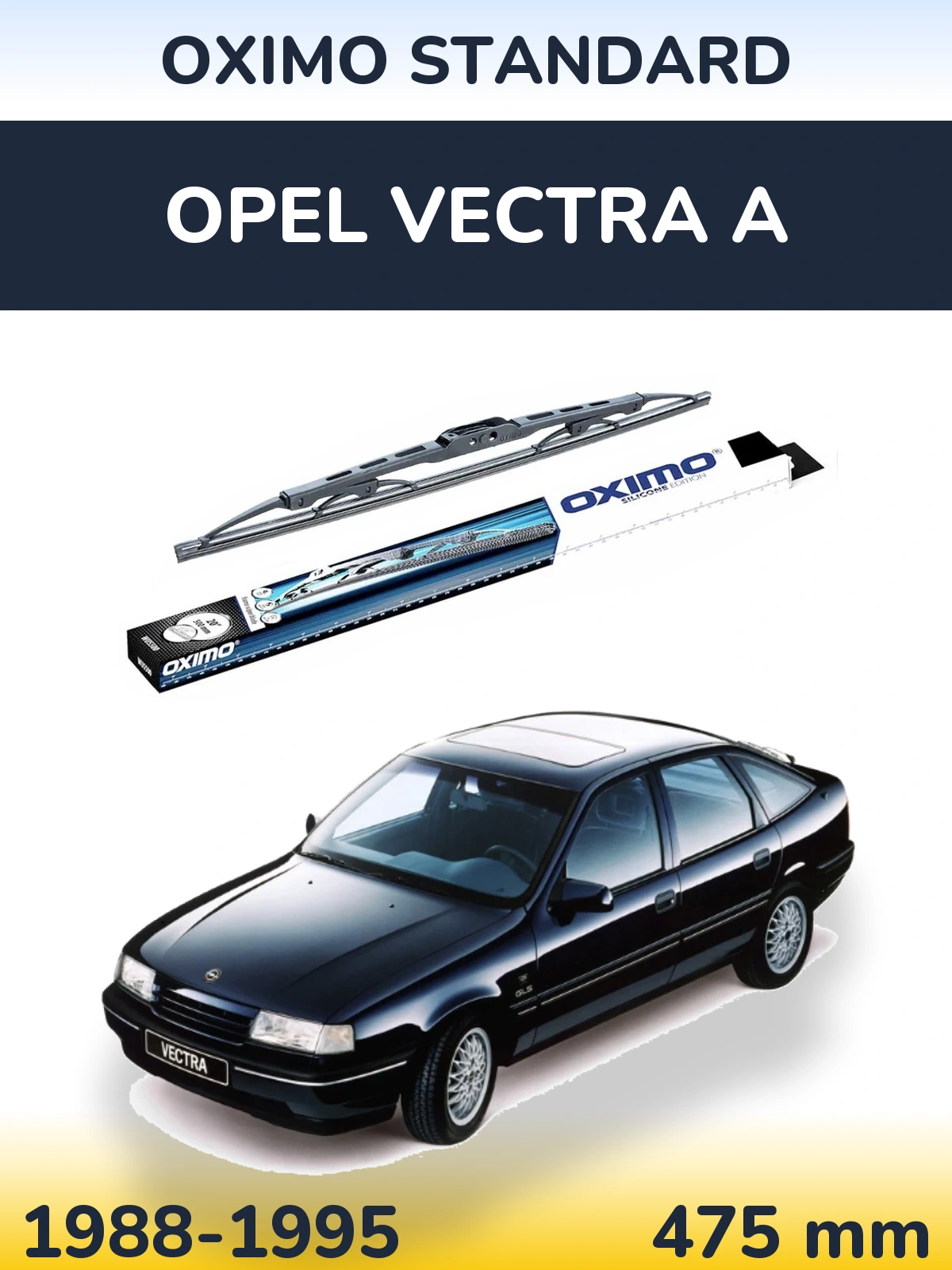 Torkarblad Oximo Standard för Opel Vectra A