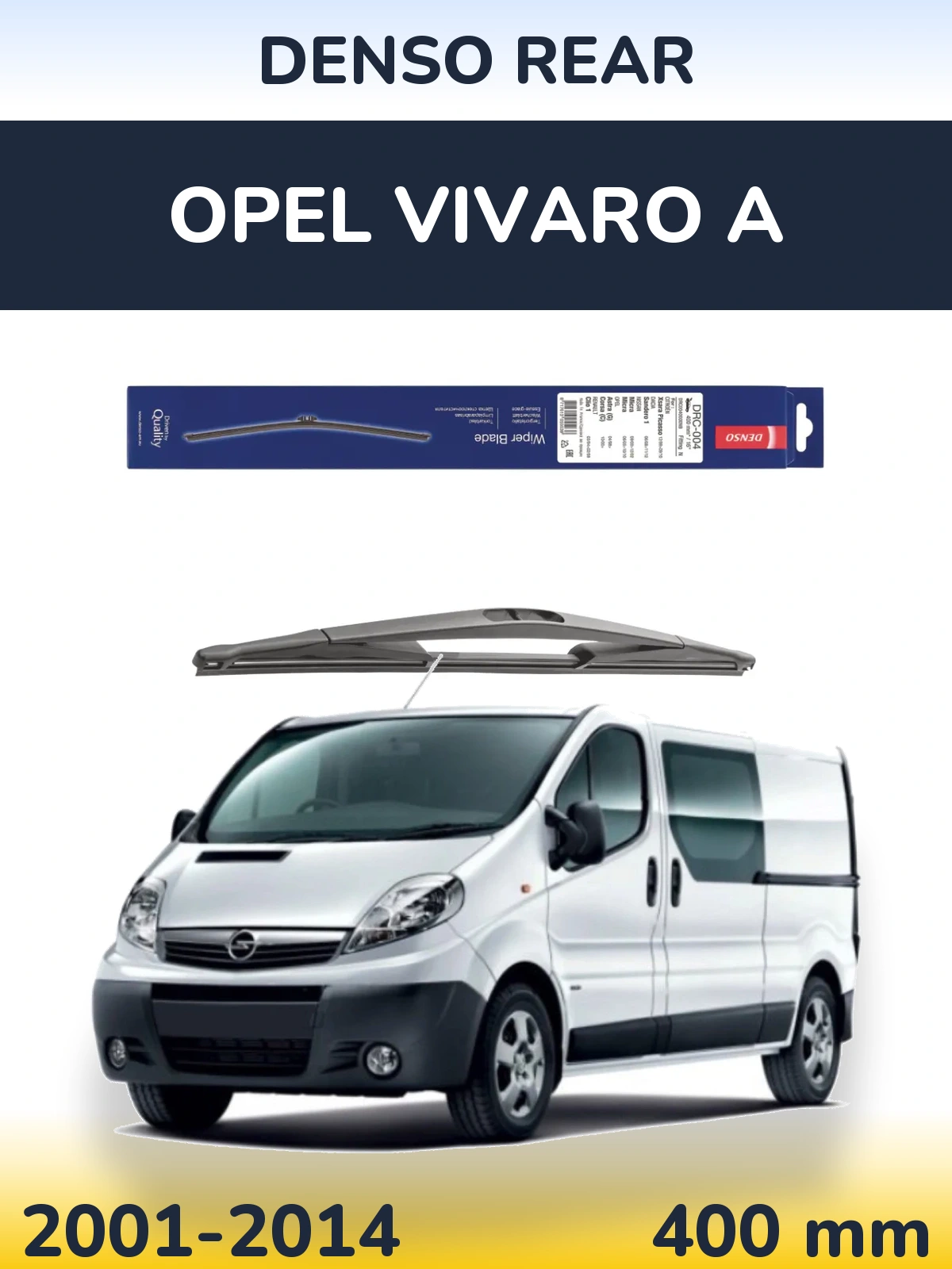 Torkarblad Denso Rear för Opel Vivaro A