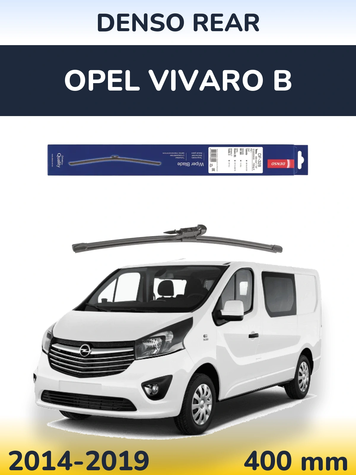 Torkarblad Denso Rear för Opel Vivaro B