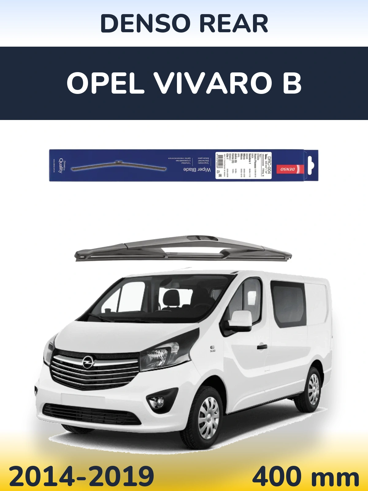 Torkarblad Denso Rear för Opel Vivaro B