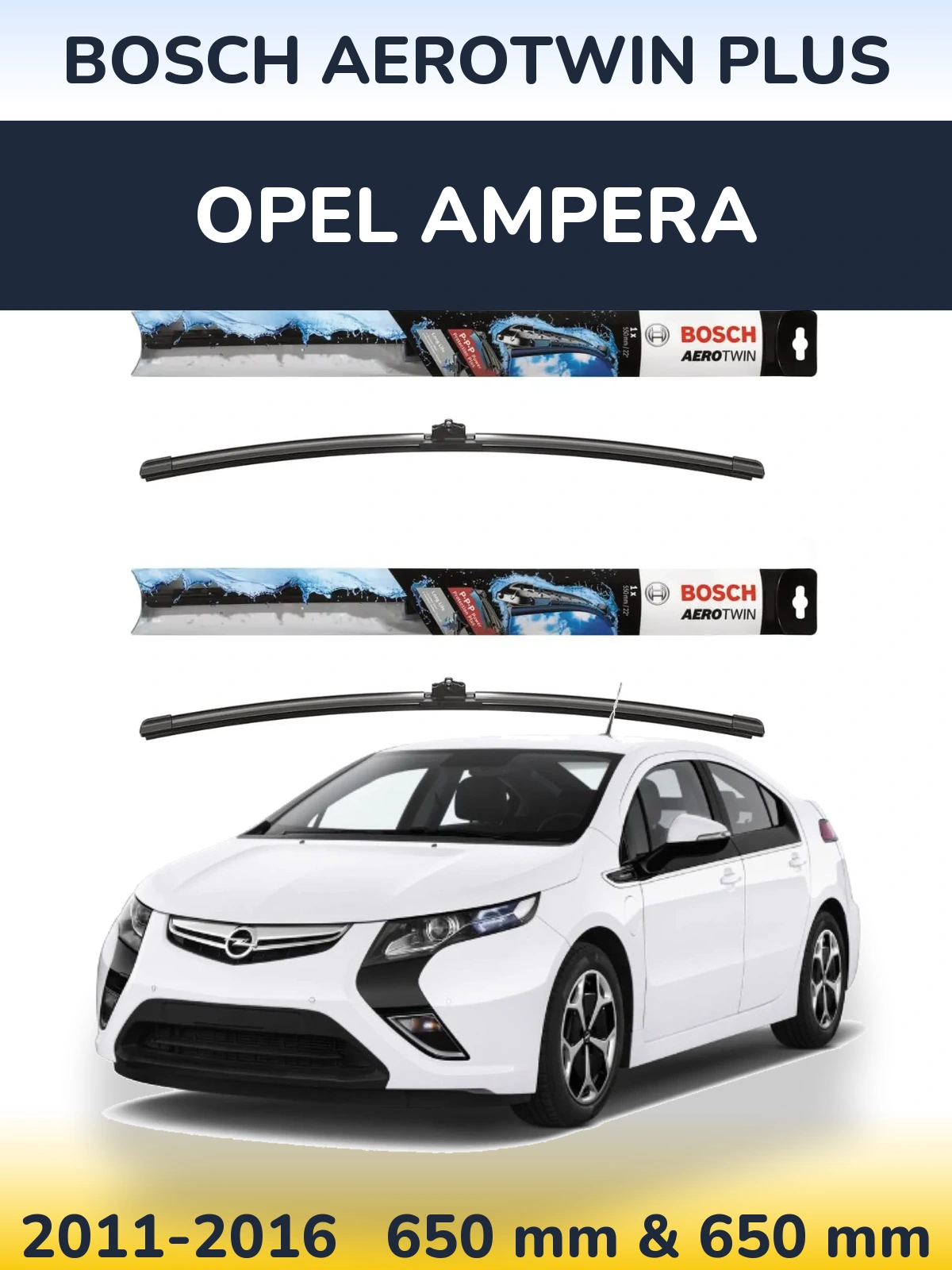 Torkarblad BOSCH AeroTwin Plus för Opel Ampera