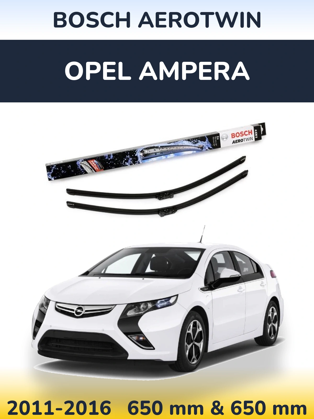 Torkarblad BOSCH AeroTwin för Opel Ampera