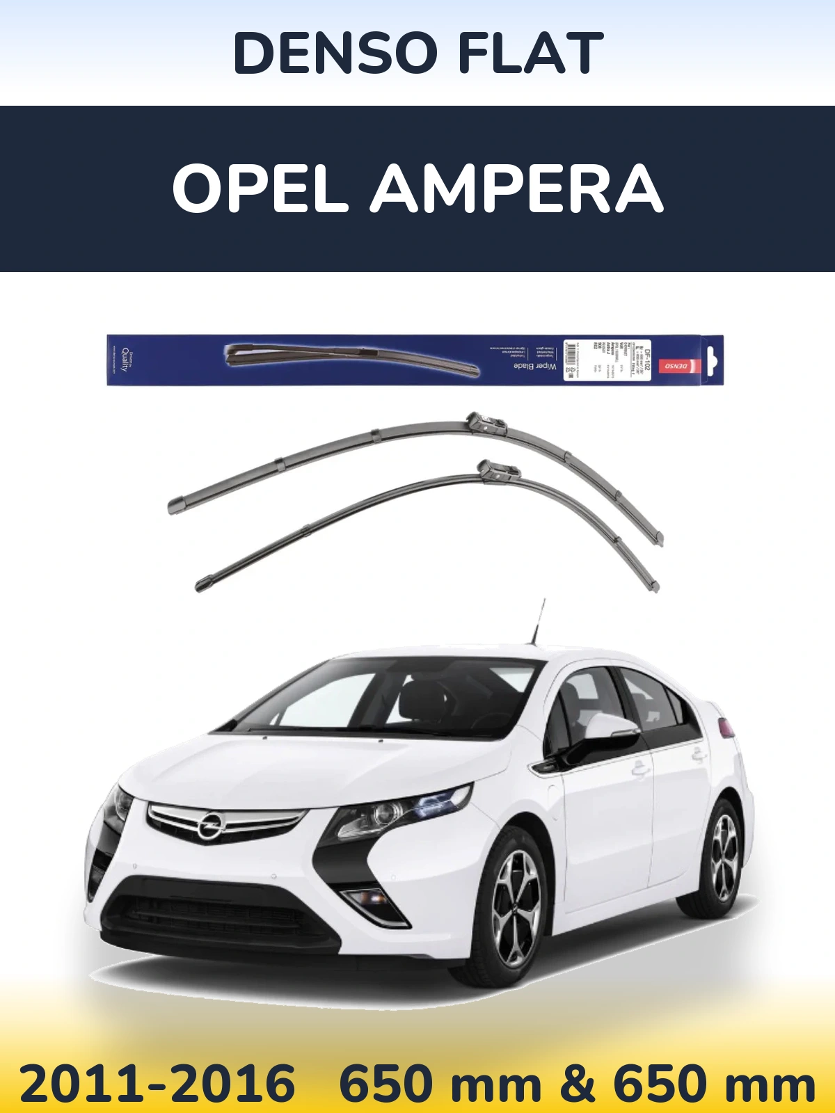 Torkarblad Denso Flat för Opel Ampera