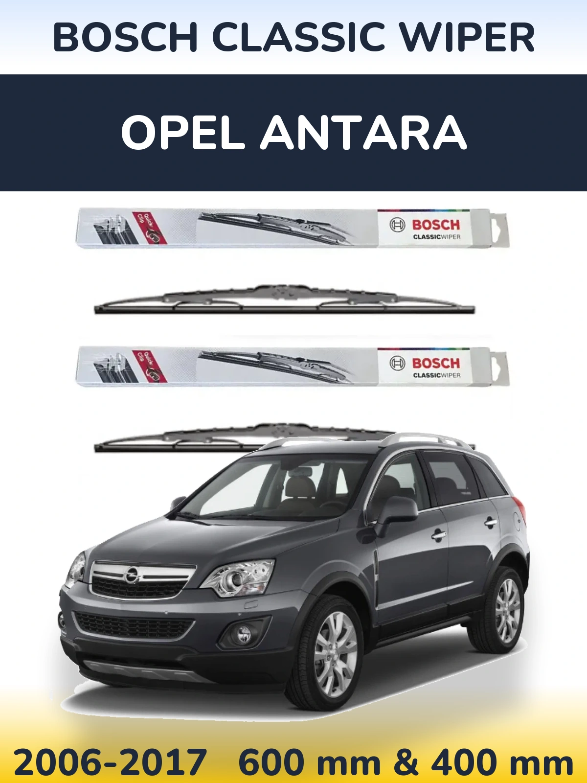 Torkarblad BOSCH Classic Wiper för Opel Antara