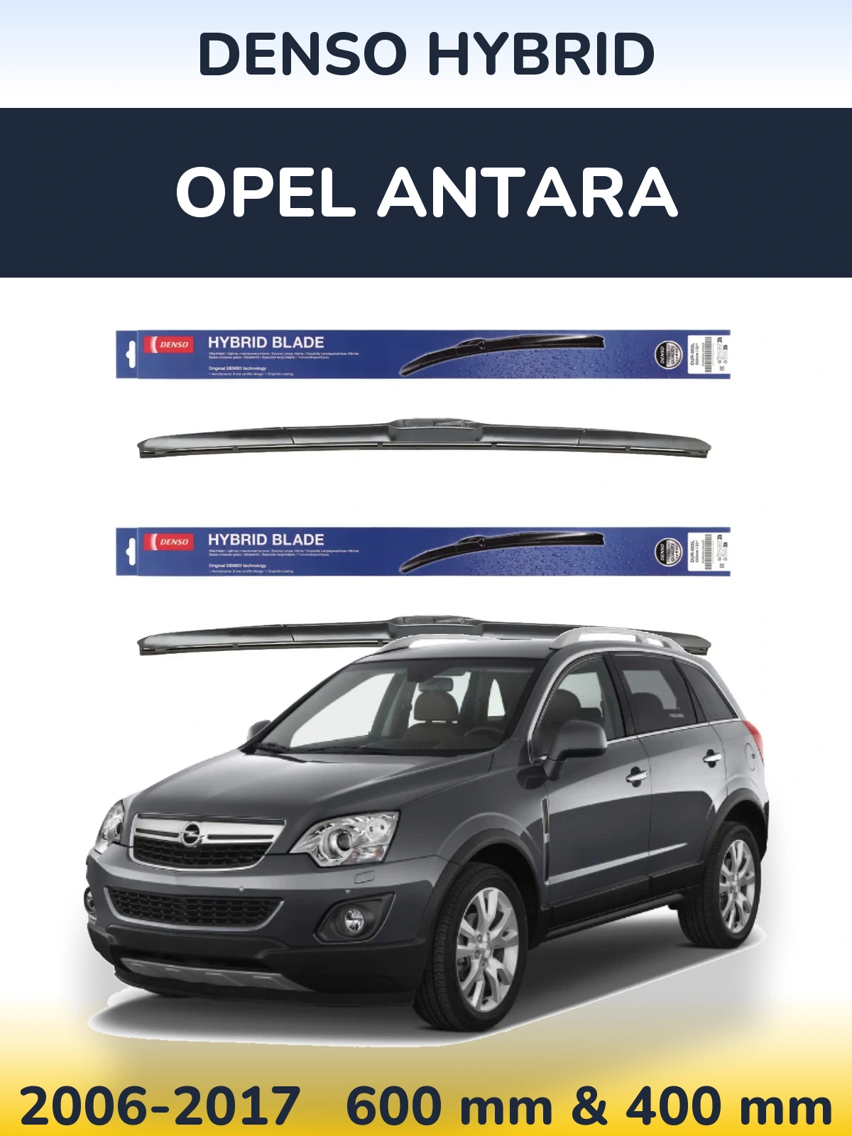 Torkarblad Denso Hybrid för Opel Antara