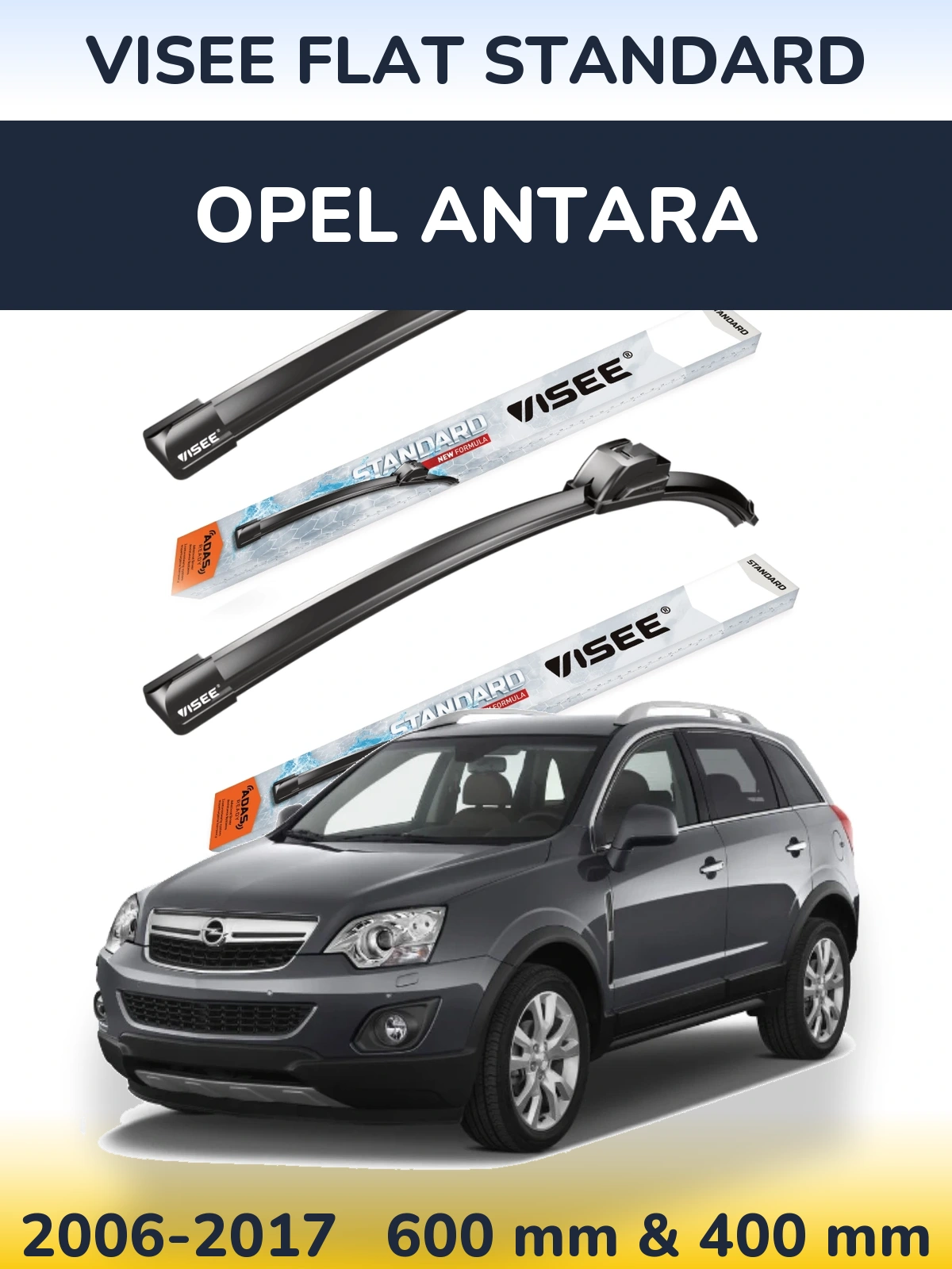 Torkarblad VISEE FLAT STANDARD för Opel Antara