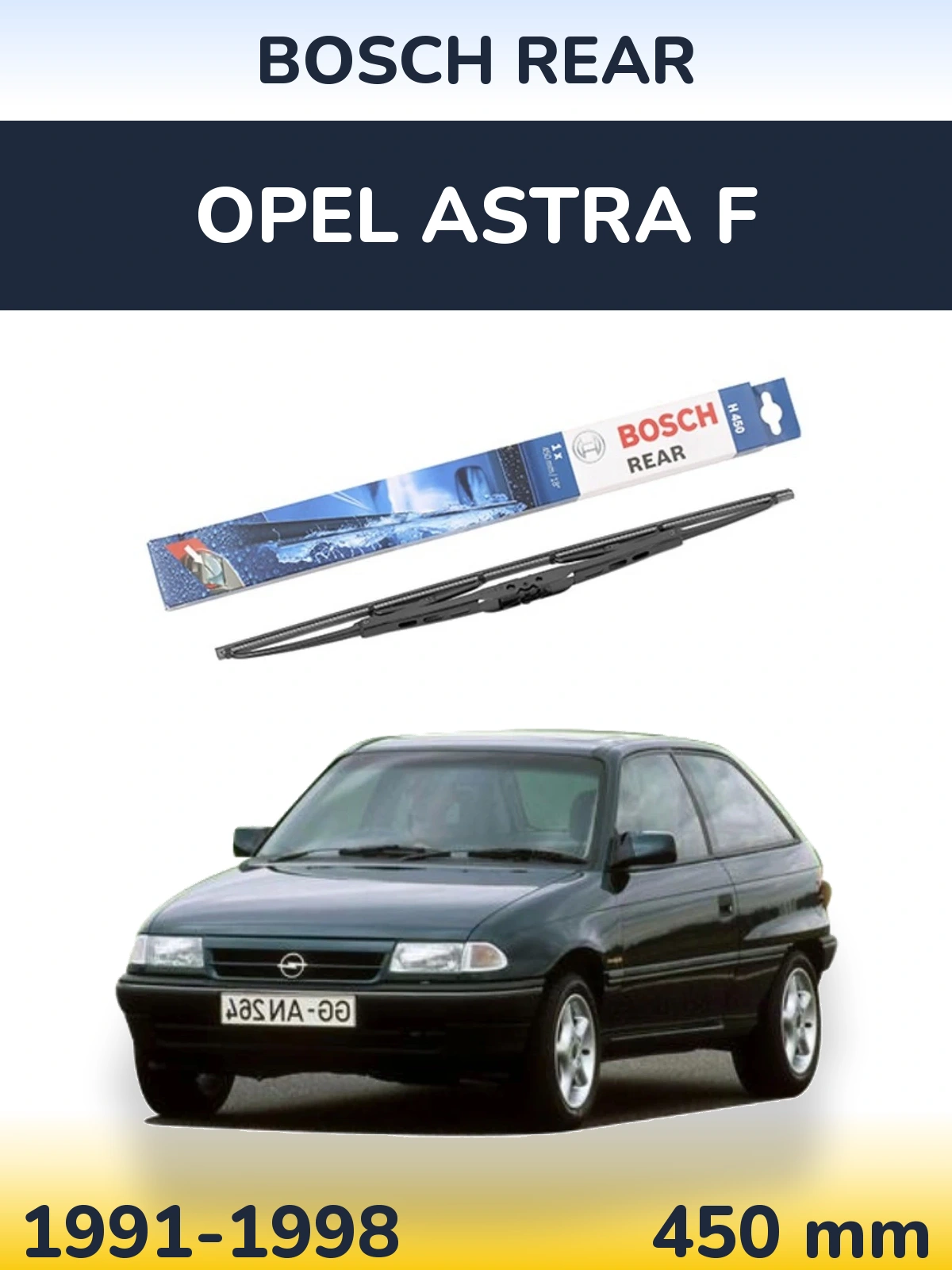 Torkarblad BOSCH Rear för Opel Astra F