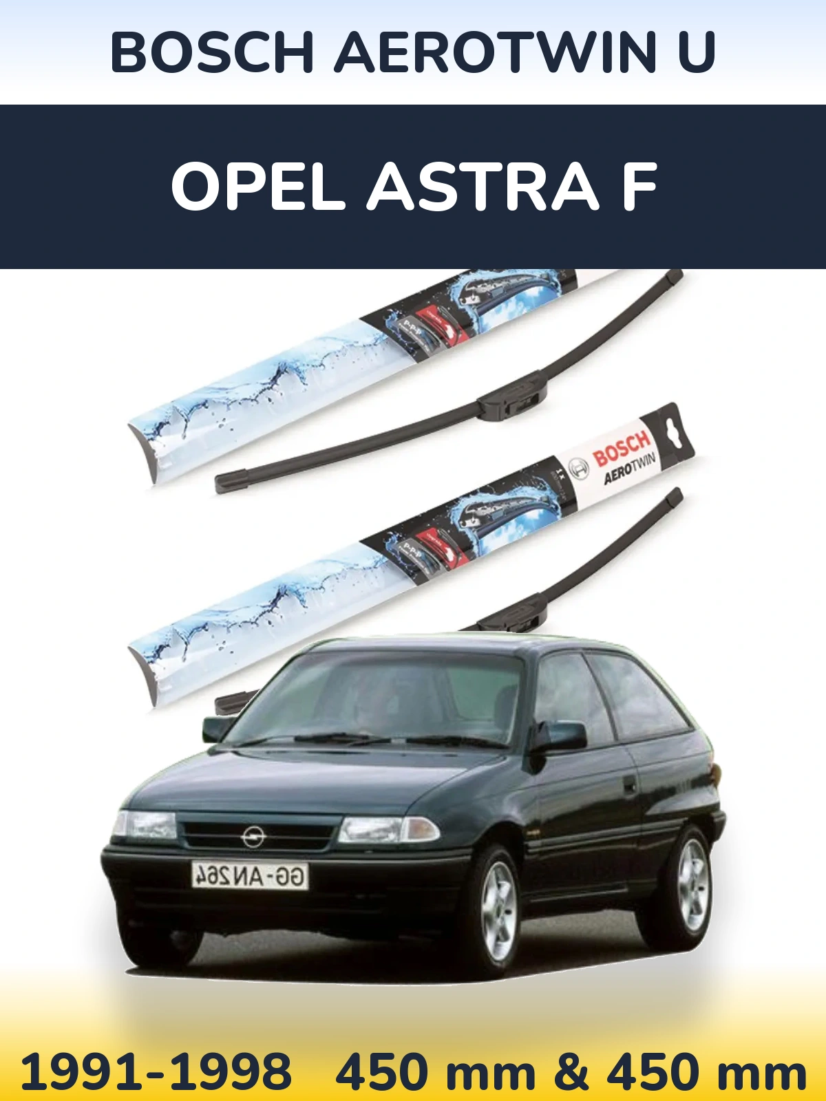 Torkarblad BOSCH AeroTwin U för Opel Astra F