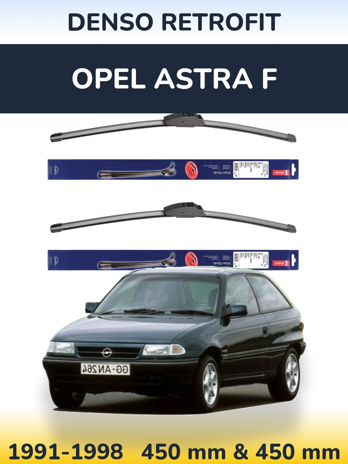 Torkarblad Denso Retrofit för Opel Astra F
