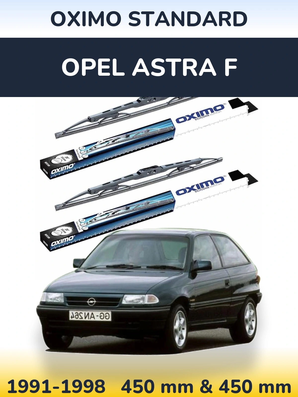 Torkarblad Oximo Standard för Opel Astra F