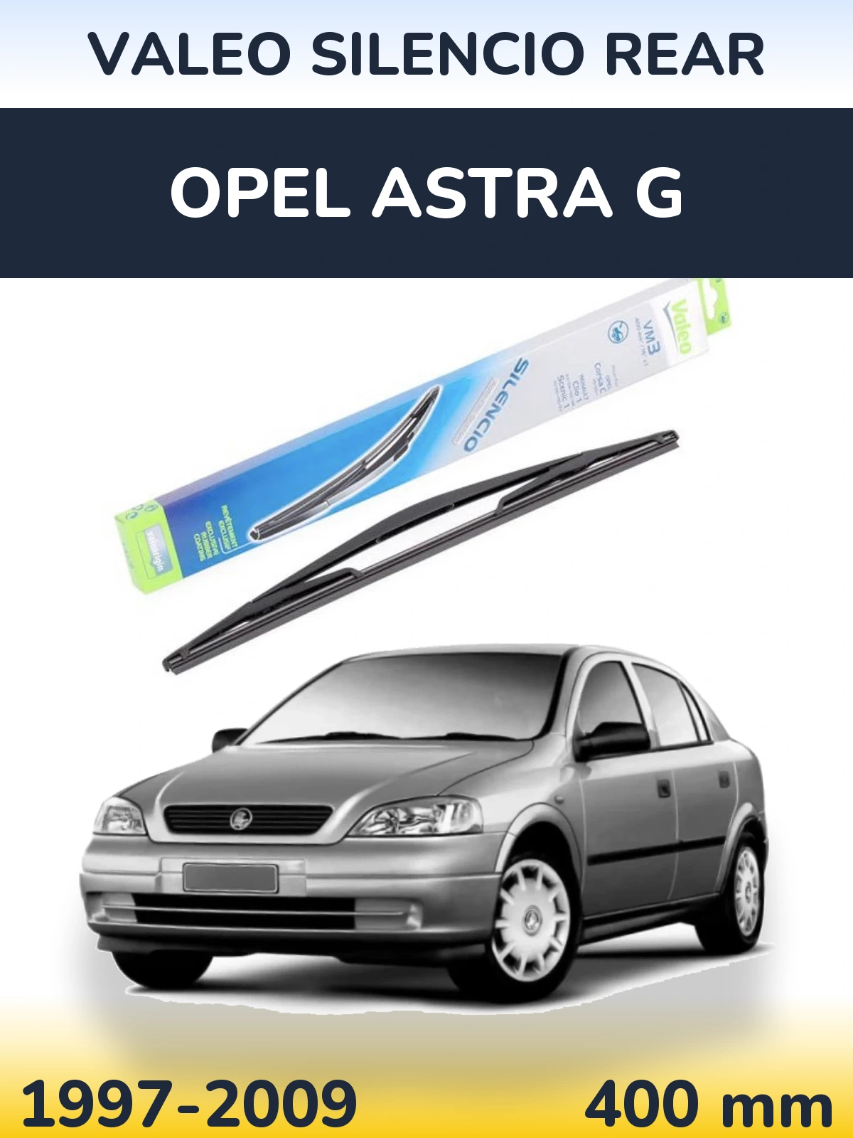 Задний дворник Valeo Silencio Rear 400 мм для Opel Astra G 1997-2009