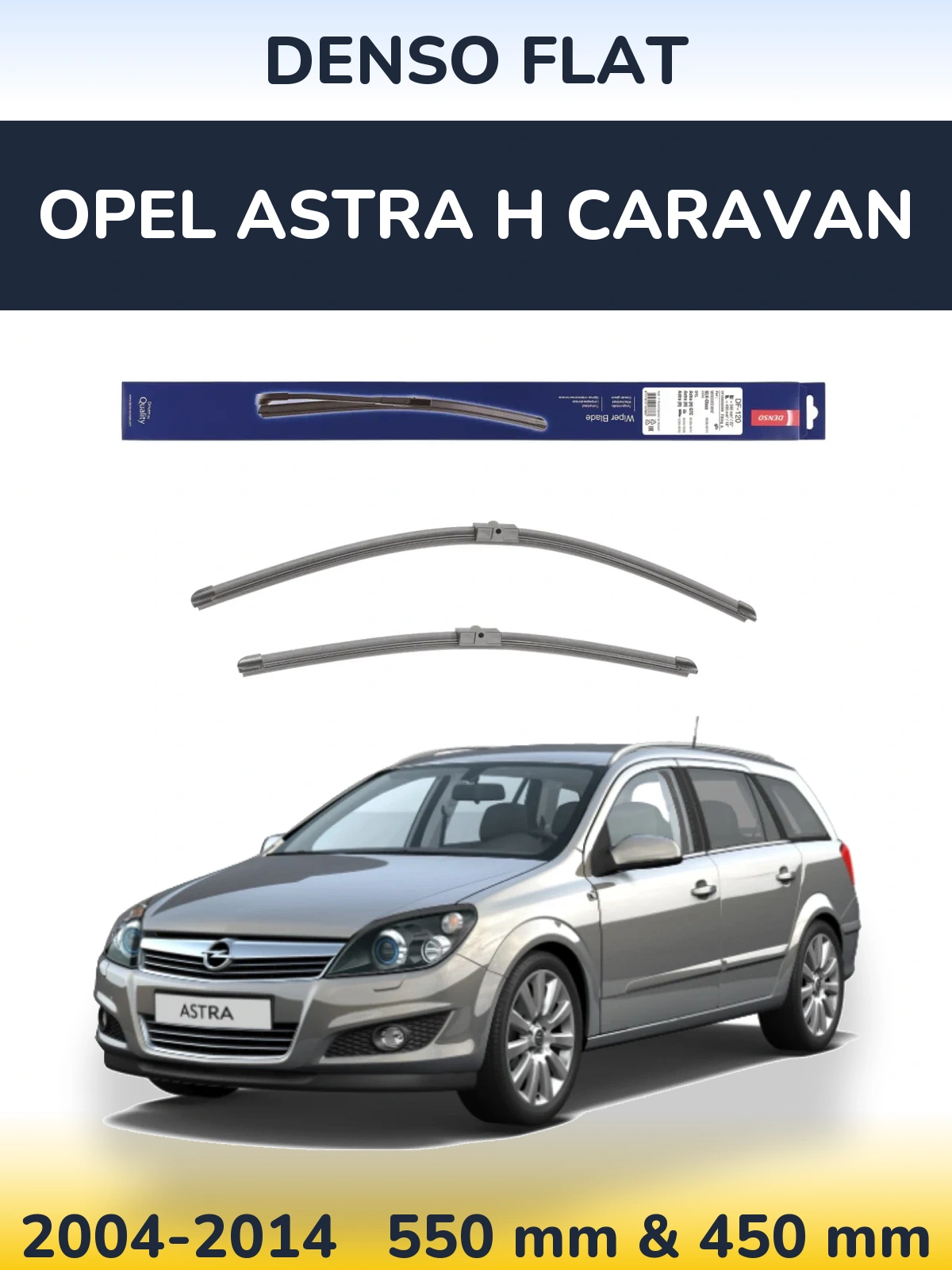 Torkarblad Denso Flat för Opel Astra H Caravan