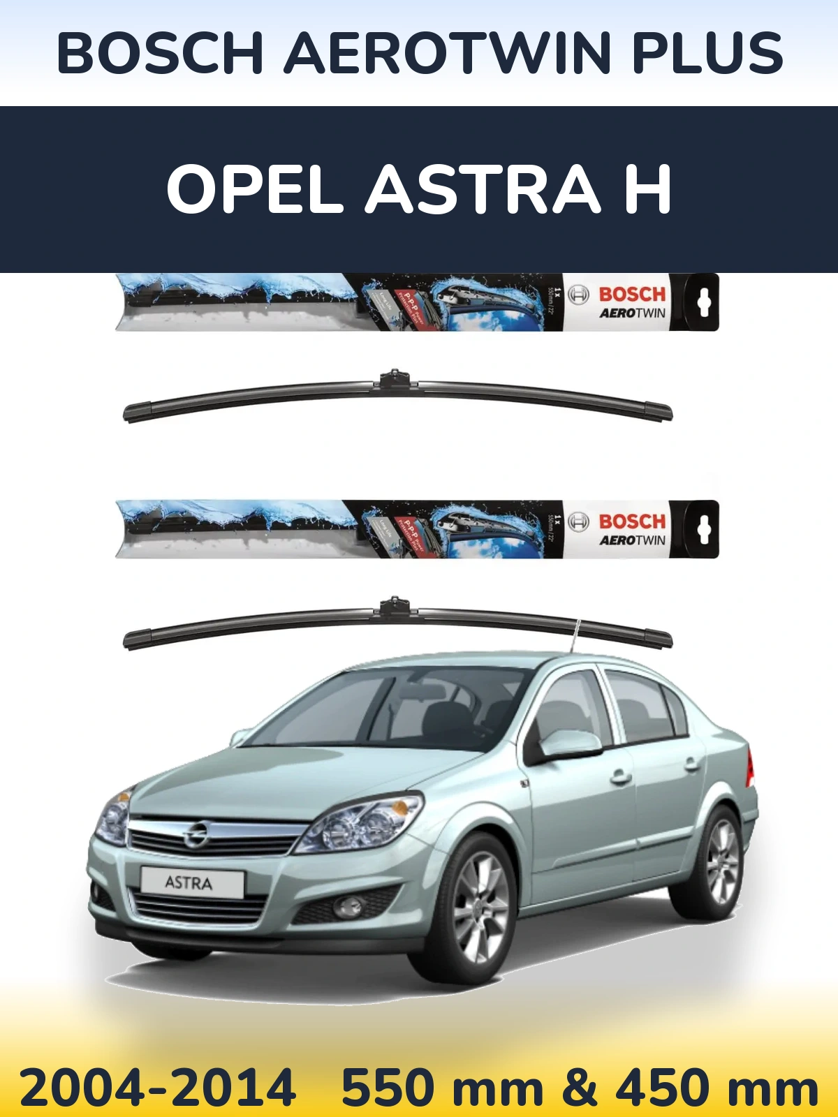 Torkarblad BOSCH AeroTwin Plus för Opel Astra H