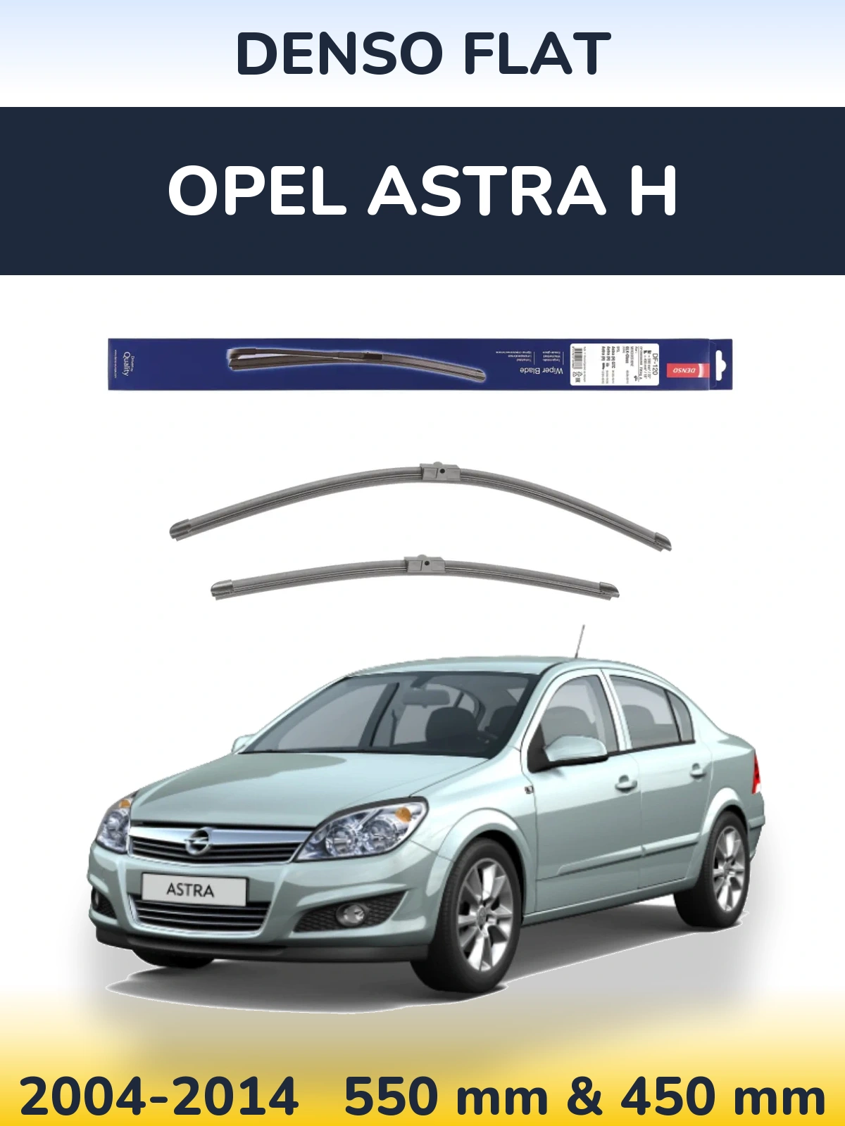 Torkarblad Denso Flat för Opel Astra H