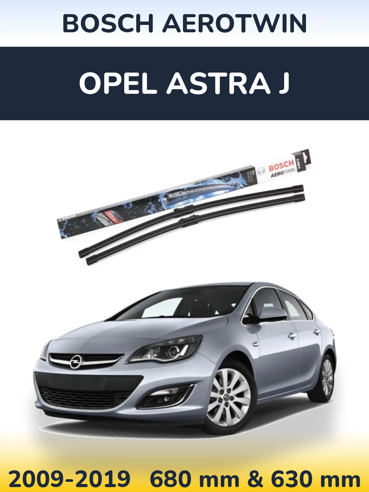 Torkarblad BOSCH AeroTwin för Opel Astra J