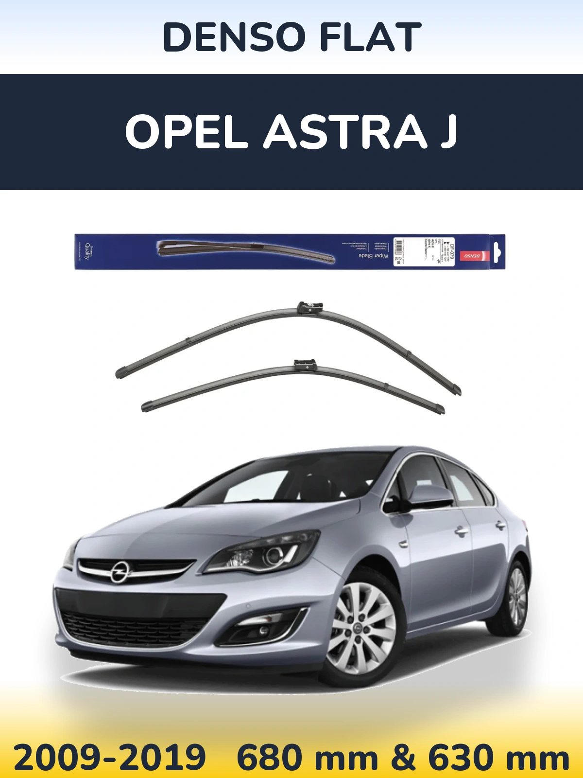 Torkarblad Denso Flat för Opel Astra J