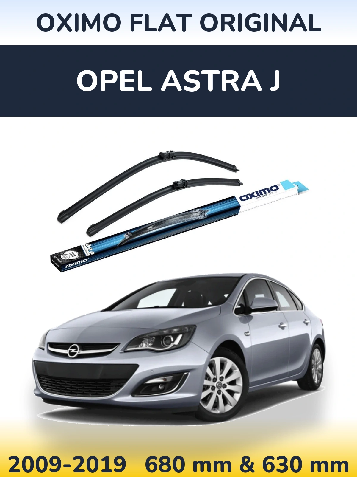 Torkarblad Oximo Flat Original för Opel Astra J