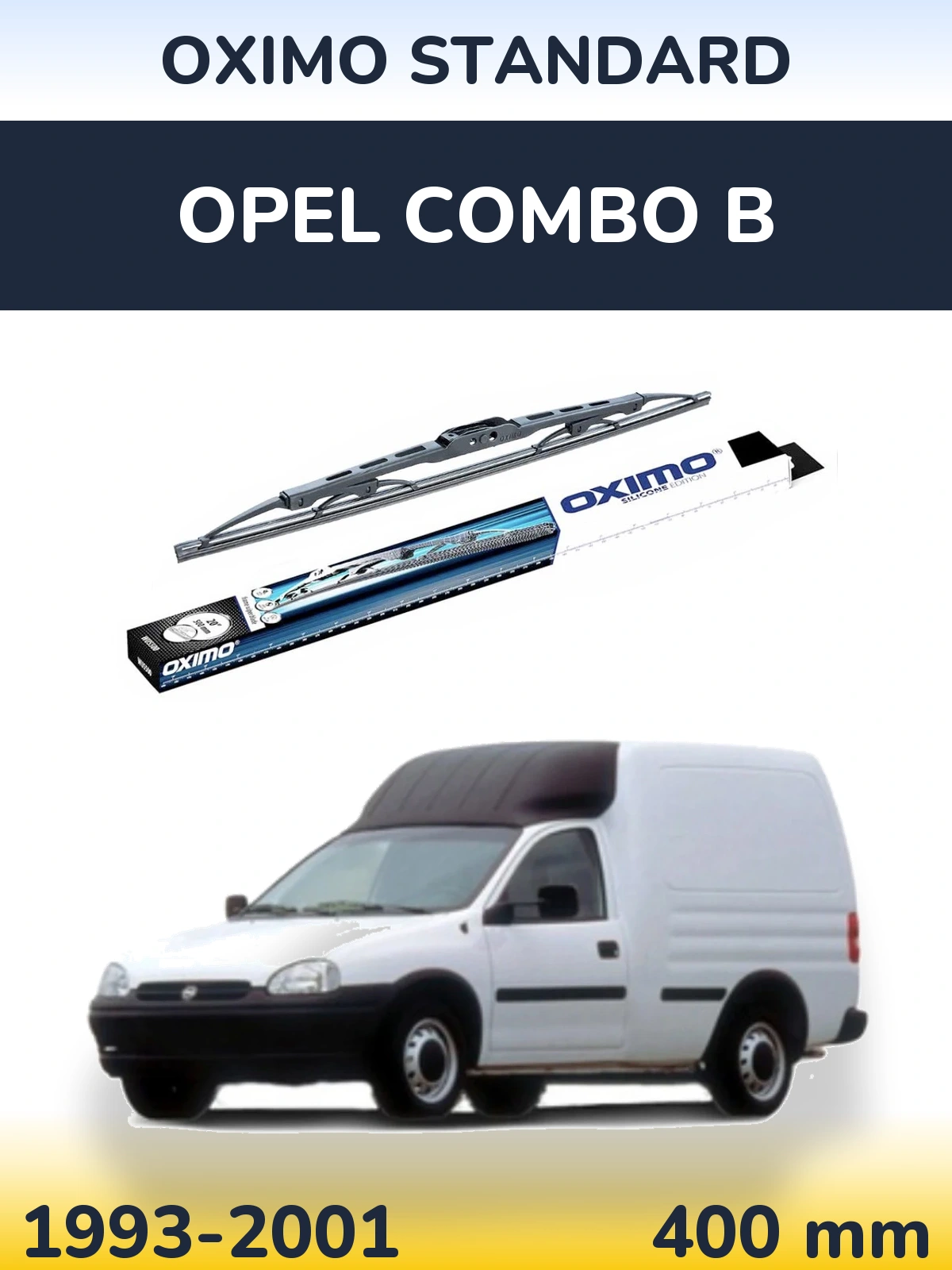 Задня щітка Oximo Standard 400 мм для Opel Combo B 1993-2001